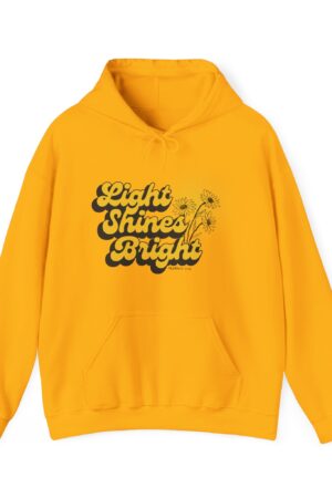 Women’s Hooded Sweatshirt: Light Shines Bright – Cozy & Inspirational Design