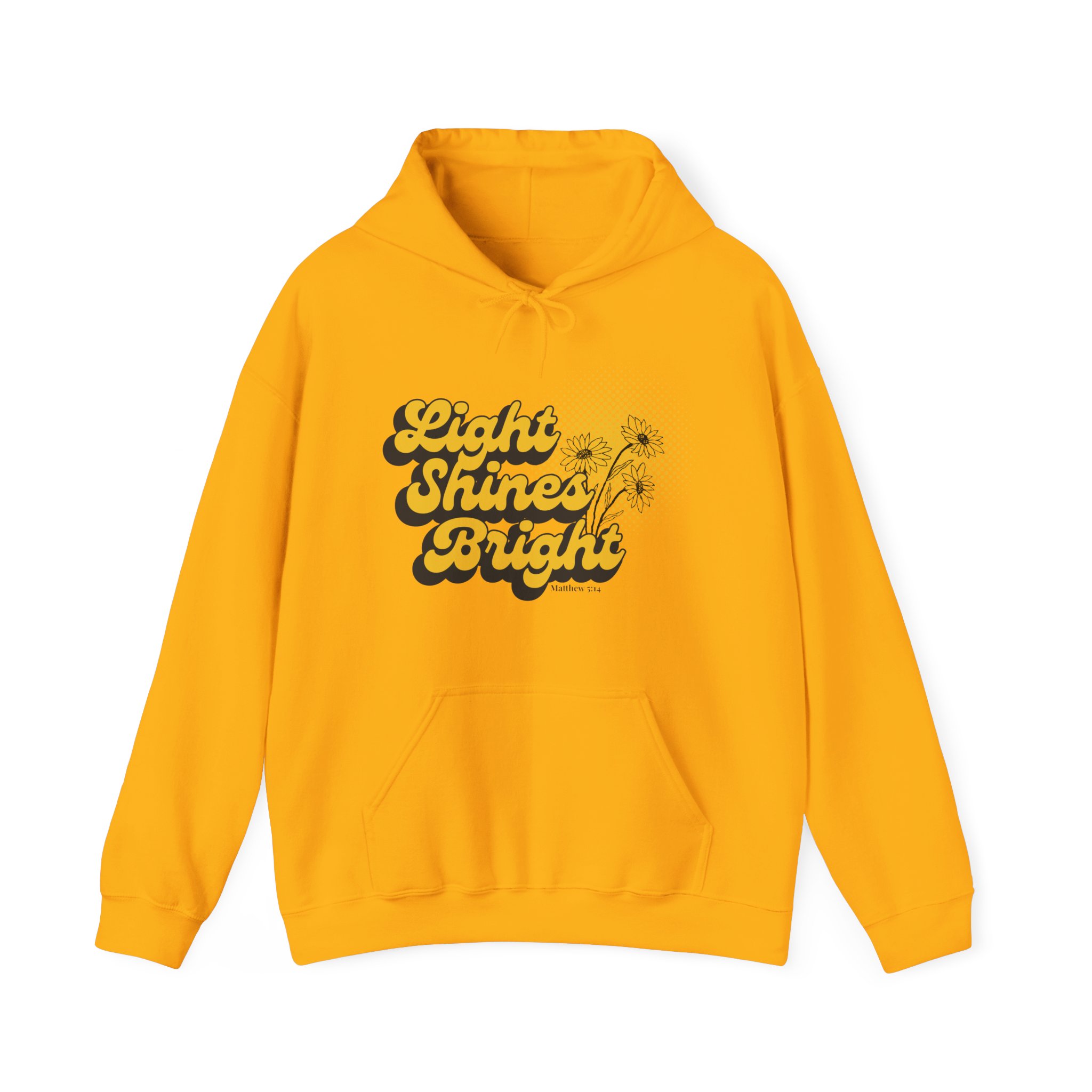 Women’s Hooded Sweatshirt: Light Shines Bright – Cozy & Inspirational Design