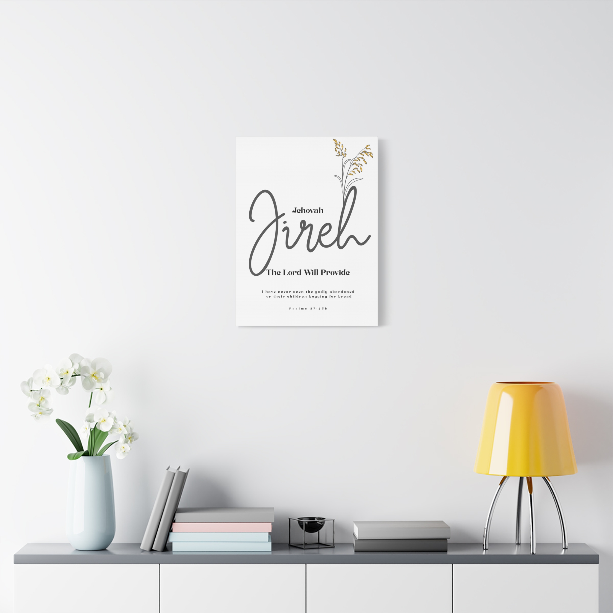 Jehovah Jireh Canvas - Minimalist 'The Lord Will Provide' Wall Art, Ready to Hang - Image 11