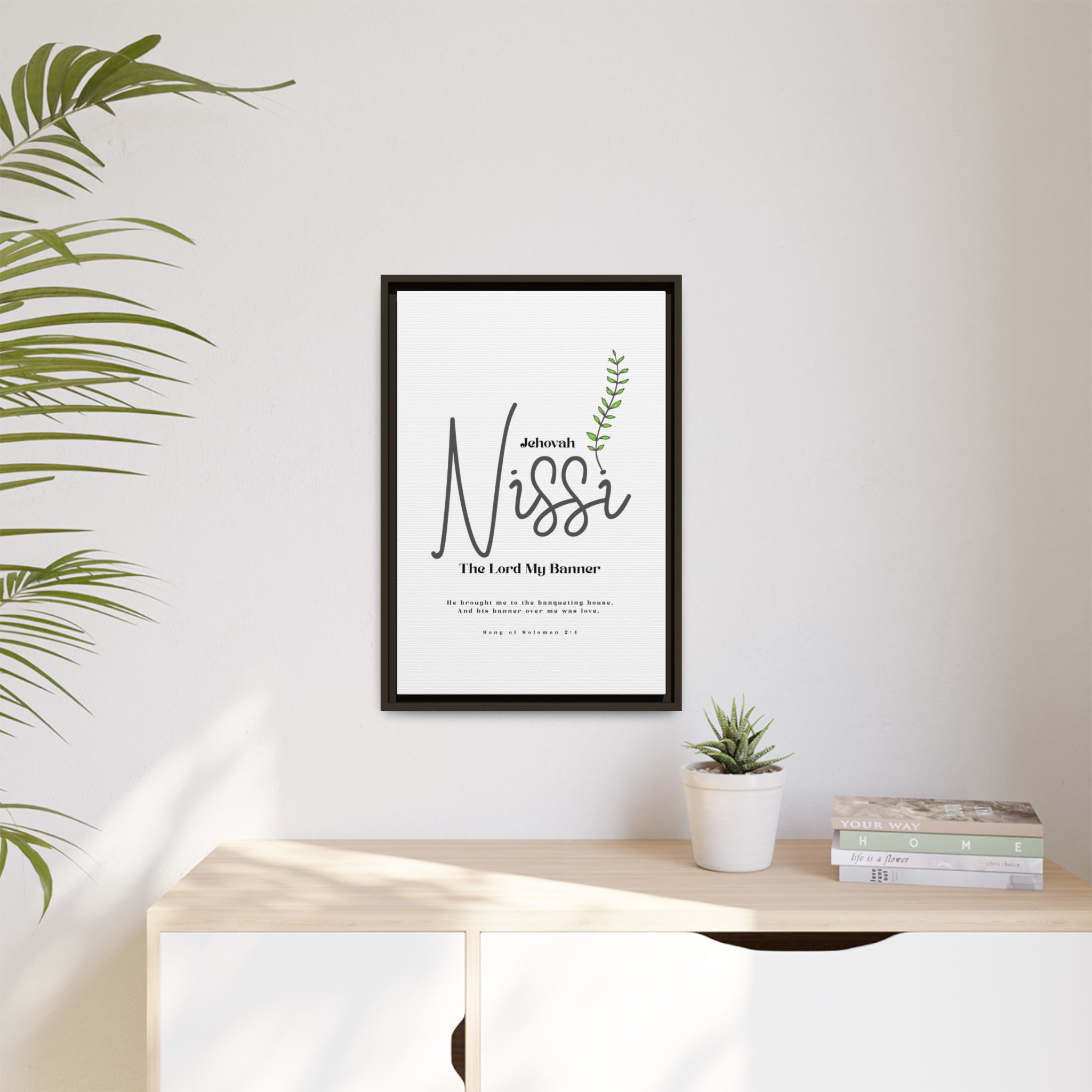 Jehovah Nissi Framed Canvas - "The Lord My Banner" Multi-Color Victory Wall Art - Image 43