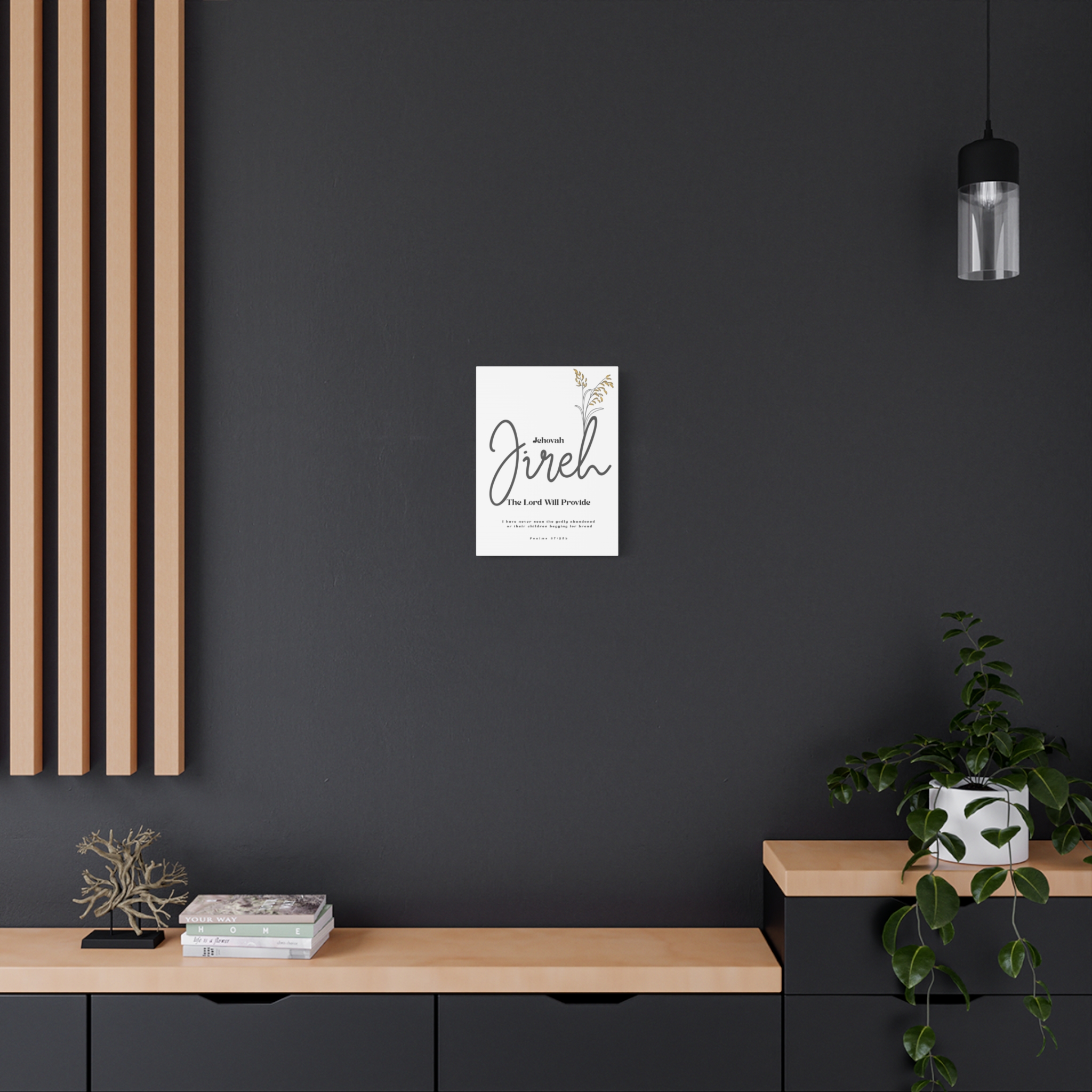 Jehovah Jireh Canvas - Minimalist 'The Lord Will Provide' Wall Art, Ready to Hang - Image 8