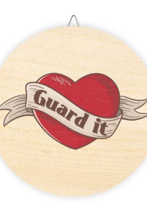 Guard It- Wooden Sign - Christian Wall Art with Proverbios 4:23, Rustic Decor