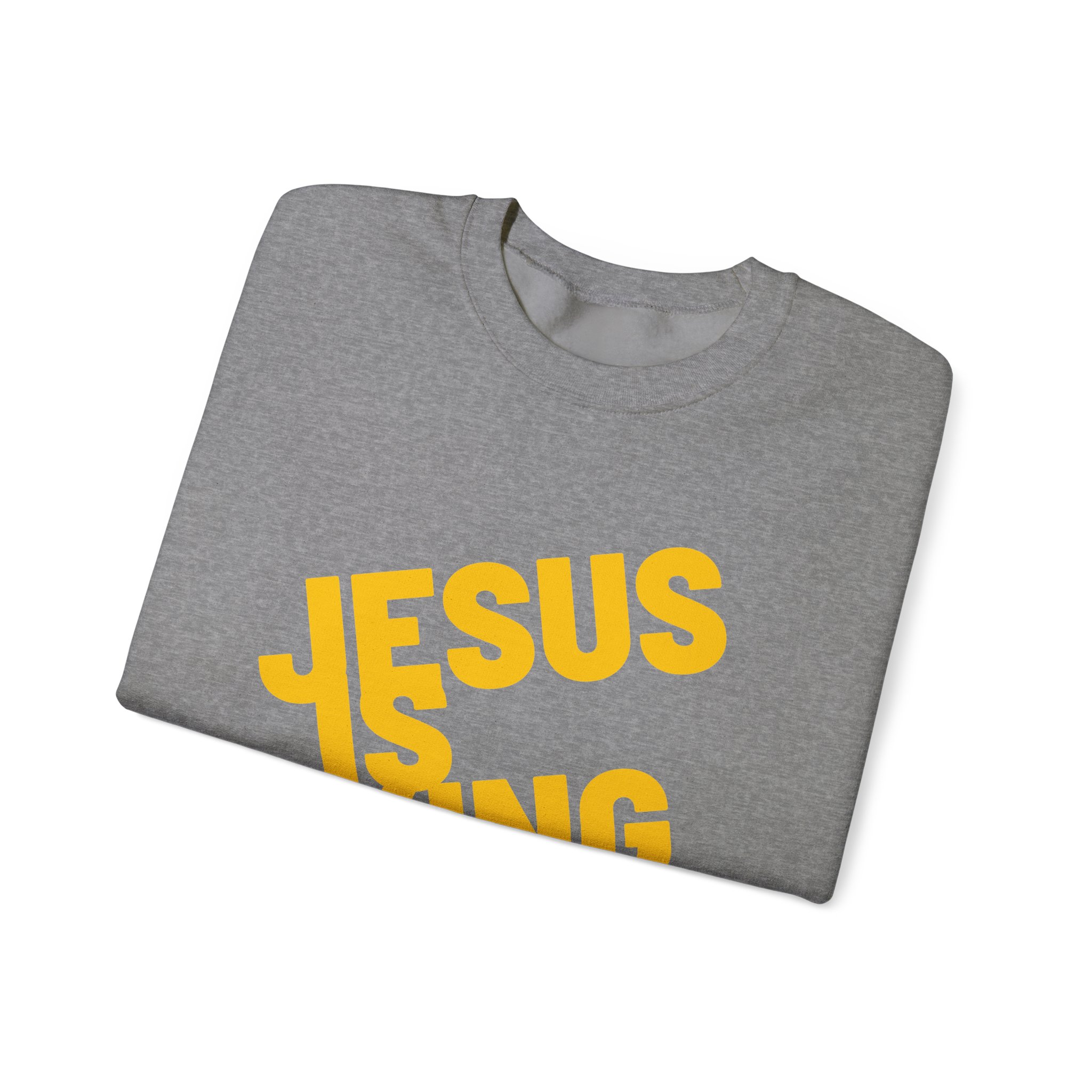 Jesus is King - Sweatshirt - Christian Apparel, Unisex Heavy Blend - Image 30