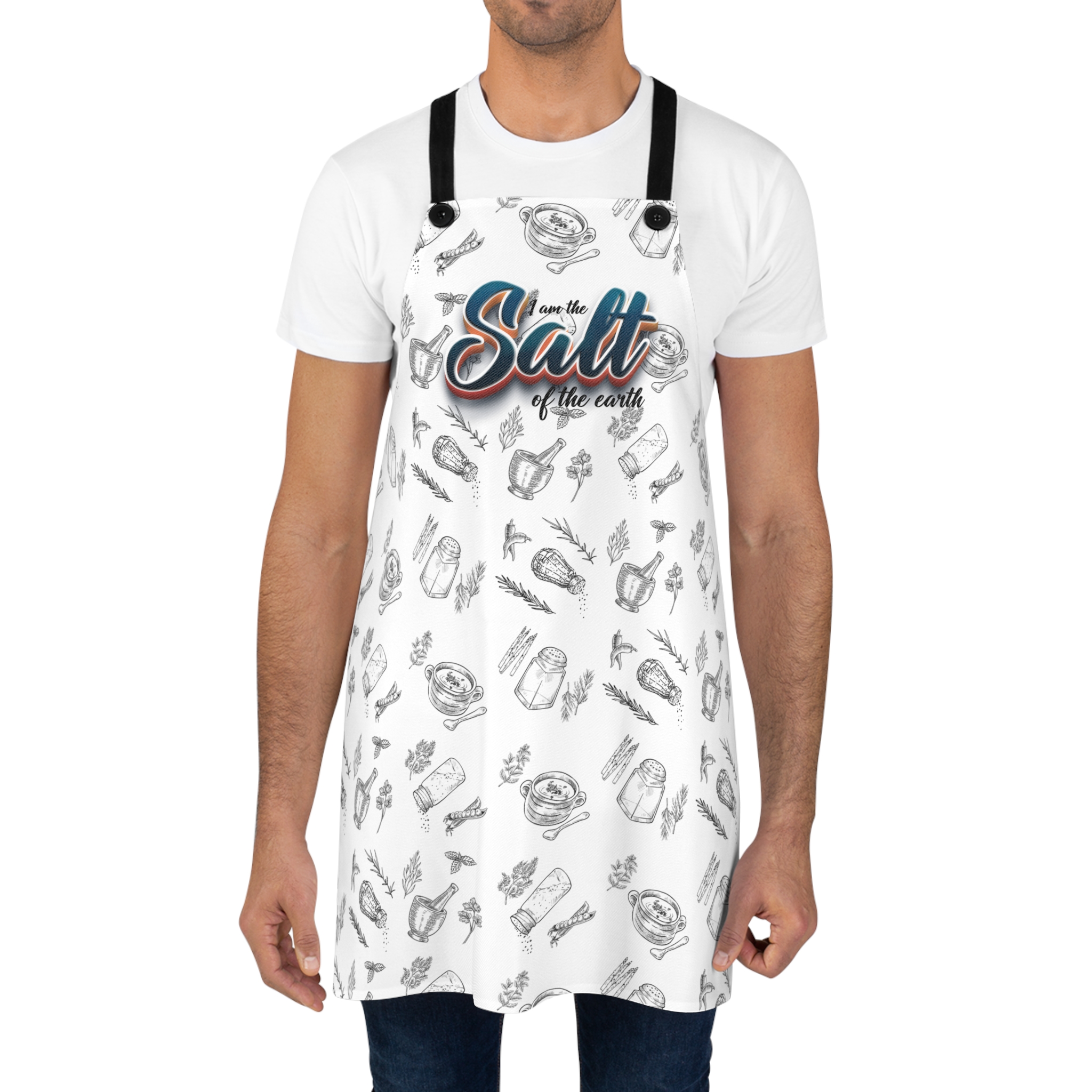 I Am the Salt of the Earth – Unisex Cooking Apron - Image 4