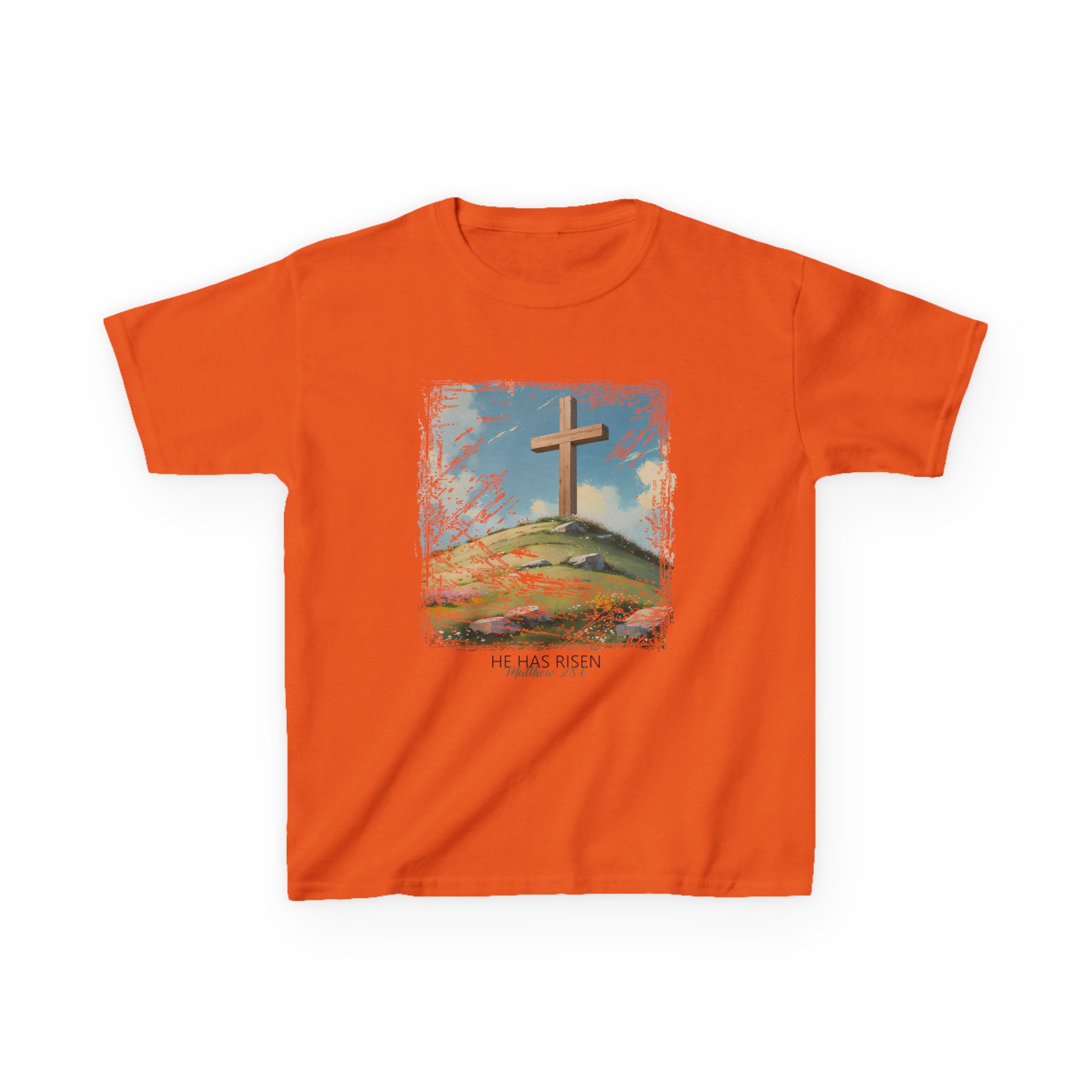 He Has Risen Matthew 28:6 - Inspirational Kids Christian T-Shirt by Love316 - Image 9