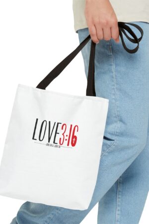 LOVE3:16 Tote Bag – Inspirational Design, Durable & Versatile for Daily Use