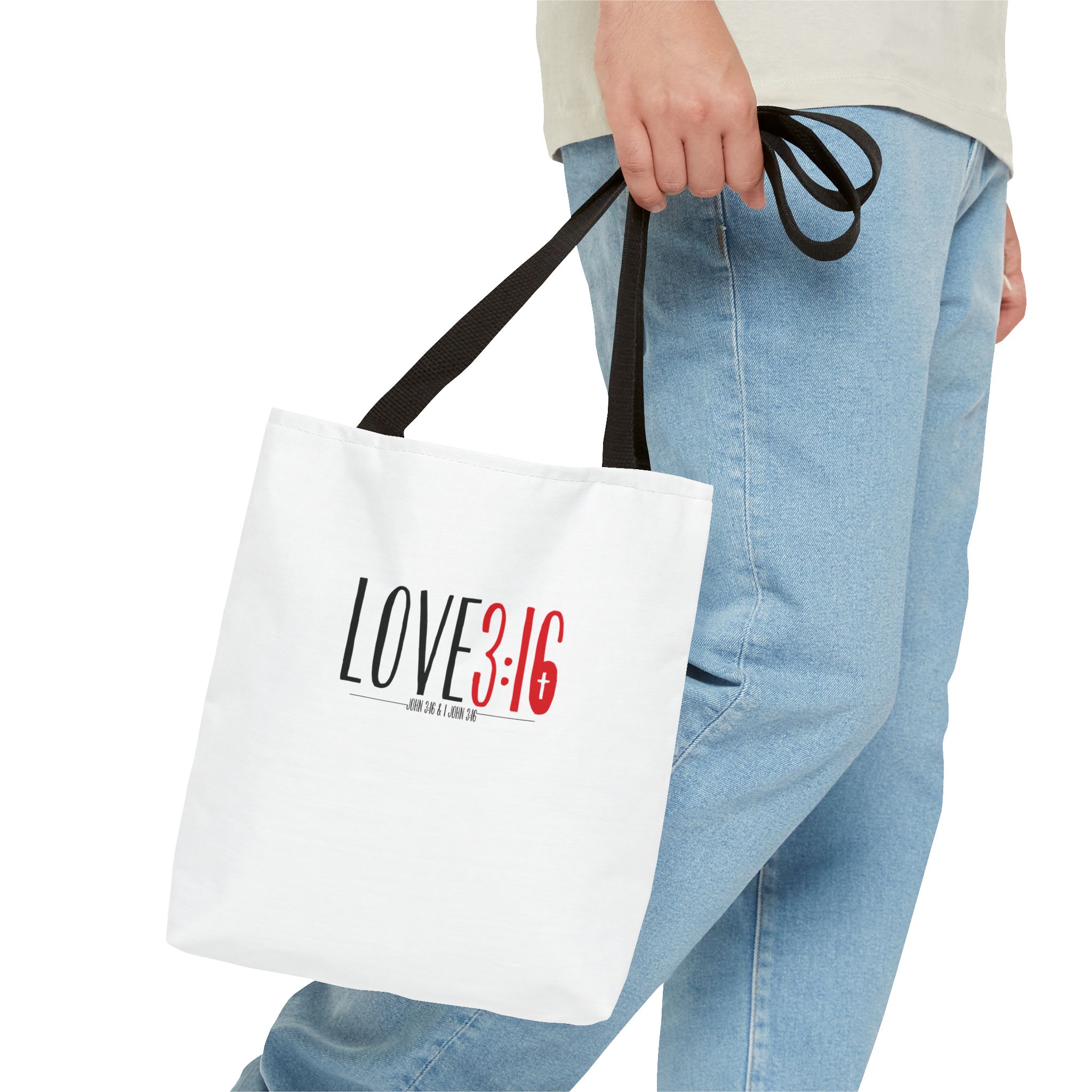 LOVE3:16 Tote Bag – Inspirational Design, Durable & Versatile for Daily Use