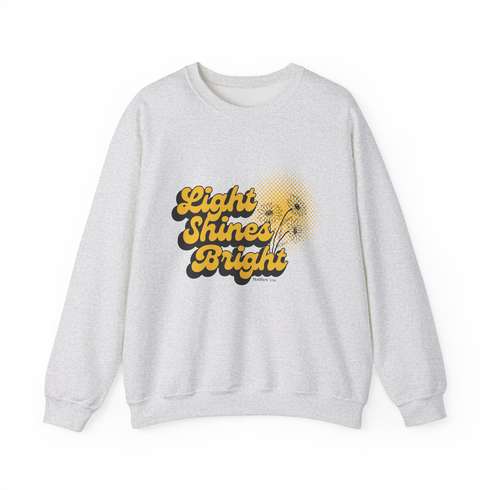 Light Shines Bright, Sweatshirt - Matthew 5:14, Christian Apparel - Image 12