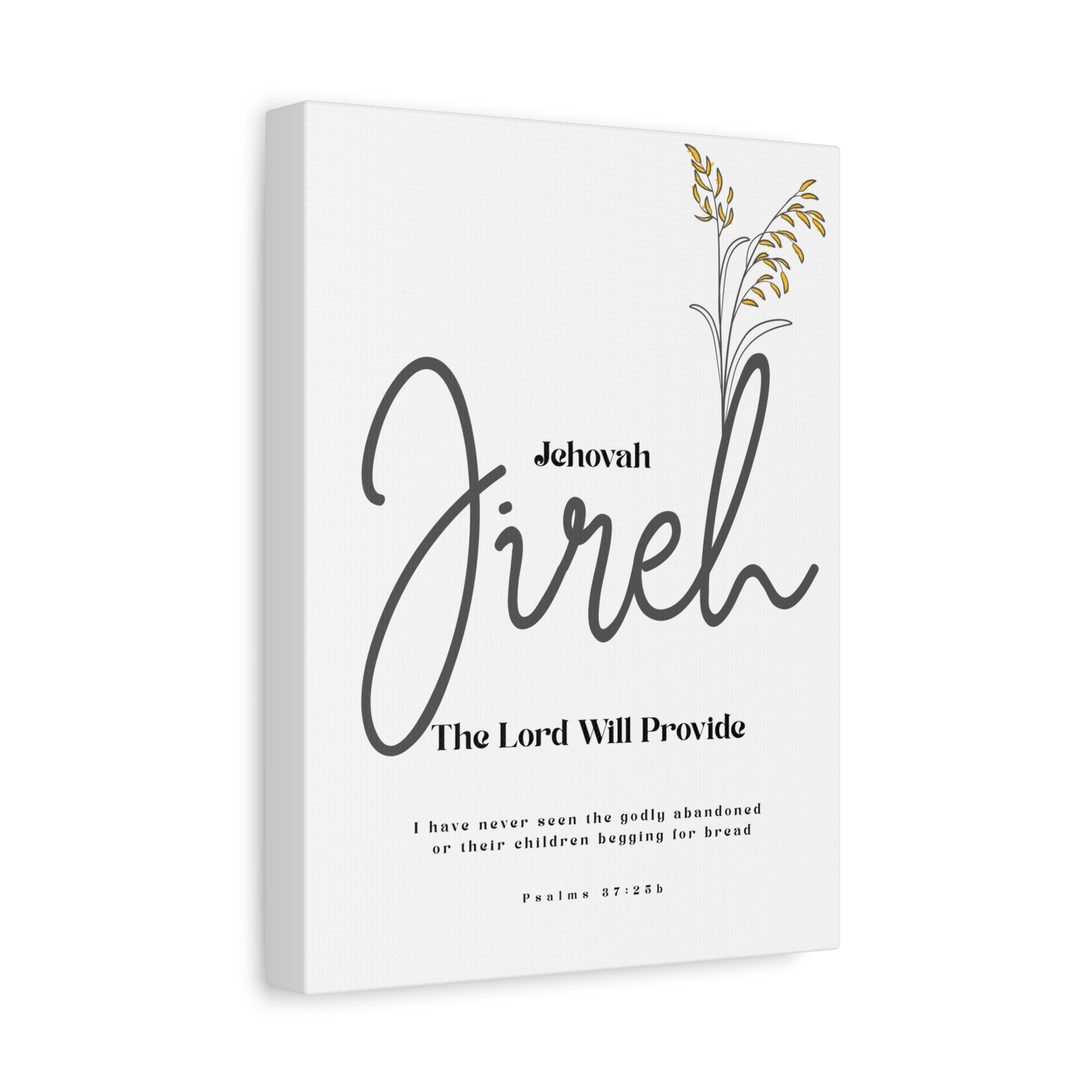 Jehovah Jireh Canvas - Minimalist 'The Lord Will Provide' Wall Art, Ready to Hang - Image 2