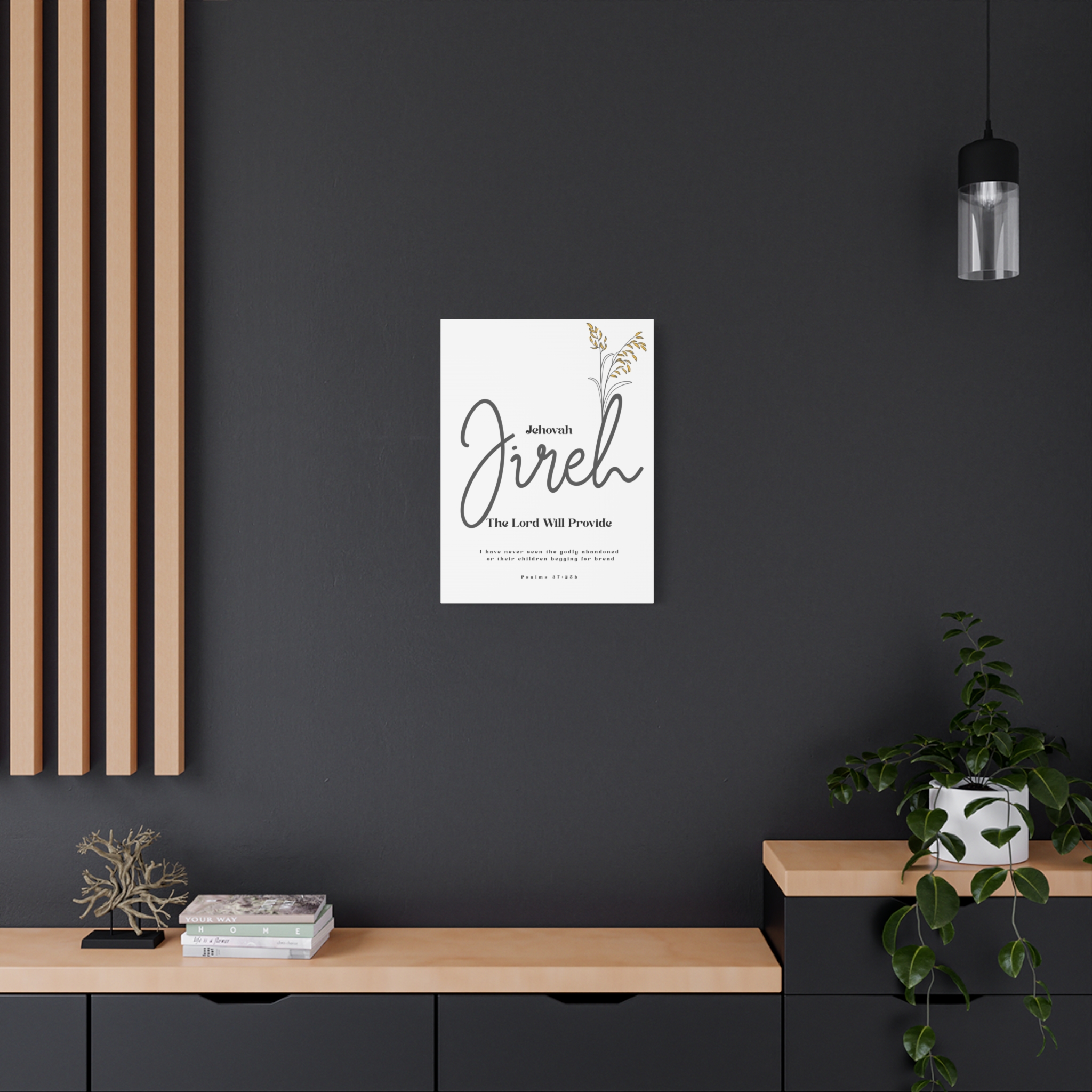 Jehovah Jireh Canvas - Minimalist 'The Lord Will Provide' Wall Art, Ready to Hang - Image 12