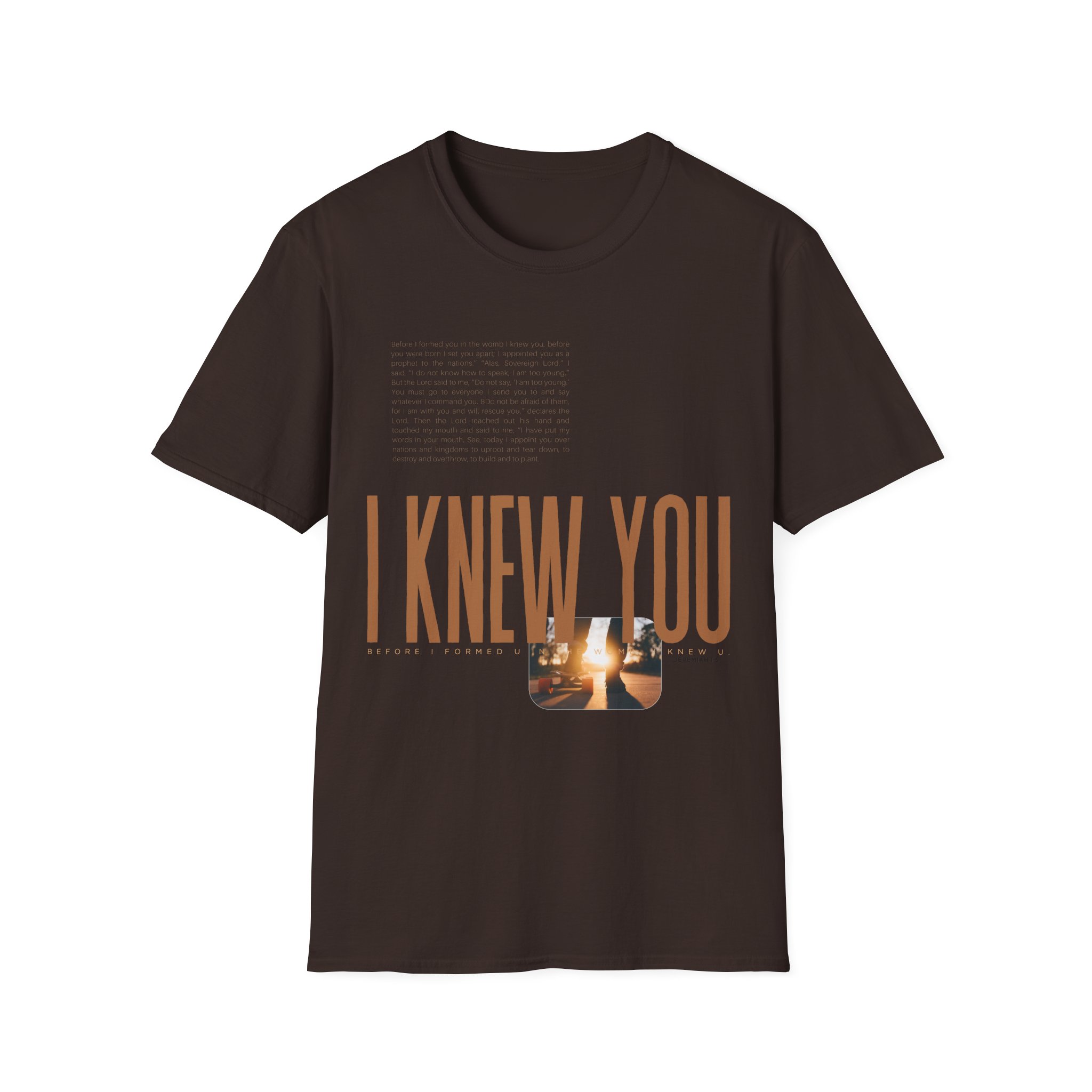 I Knew You, Before I Formed You- Unisex Christian Softstyle Tee