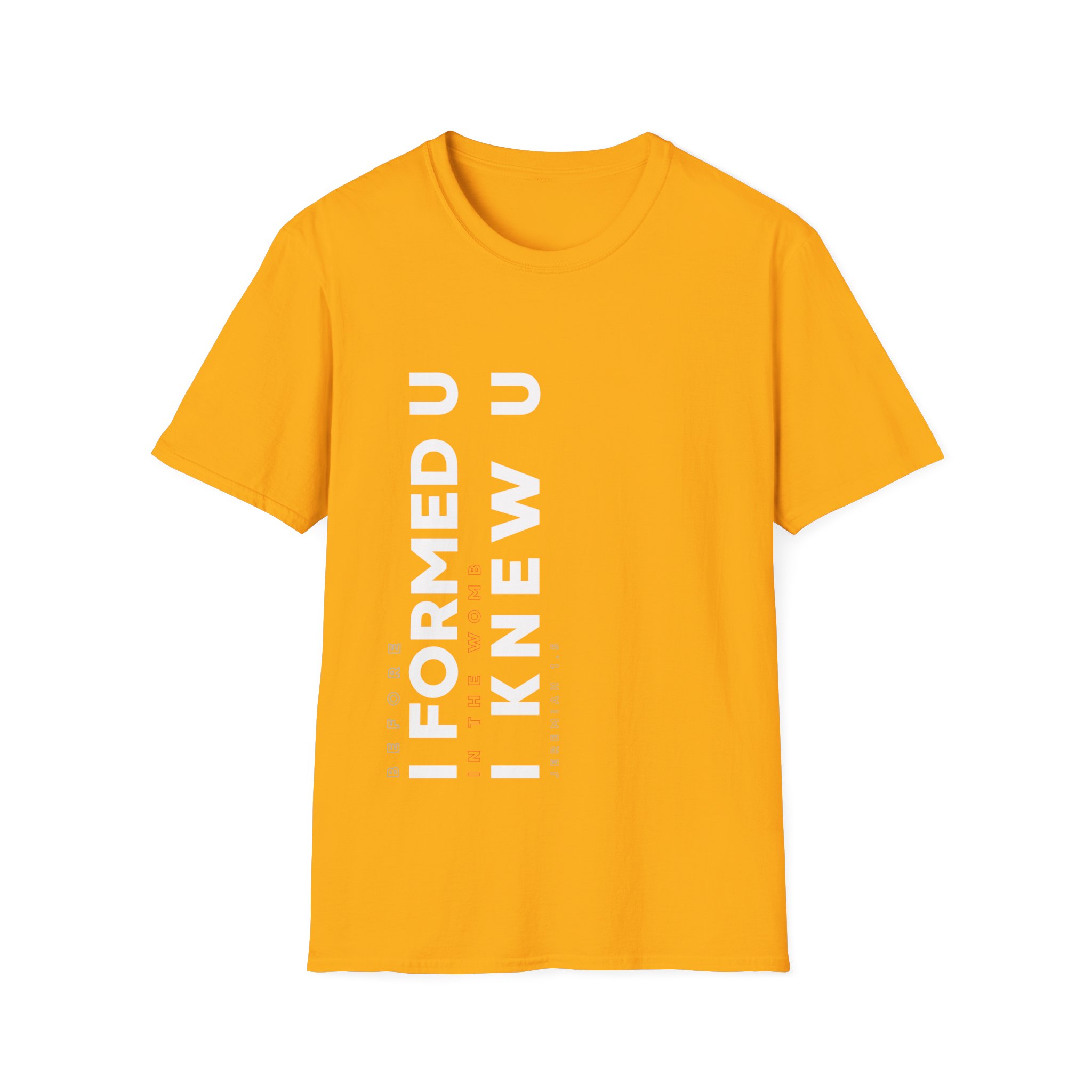 I Formed U, I Knew U-Unisex Christian Softstyle Tee - Image 17