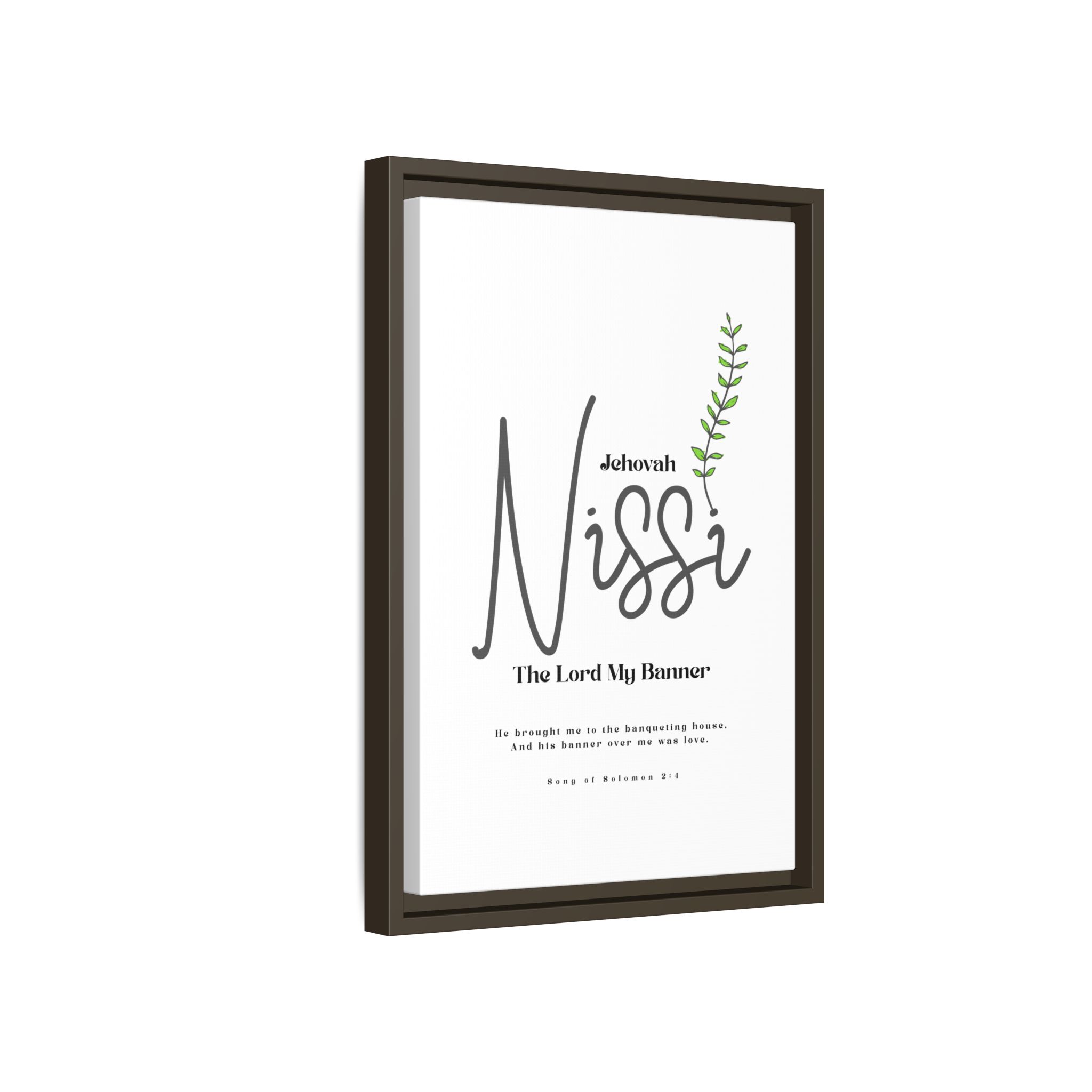 Jehovah Nissi Framed Canvas - "The Lord My Banner" Multi-Color Victory Wall Art - Image 30