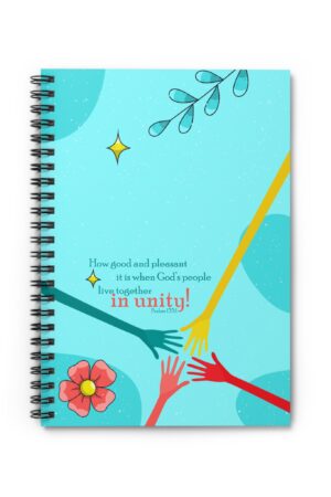 In Unity - Spiral Notebook - Psalms 133:1, Christian Stationery
