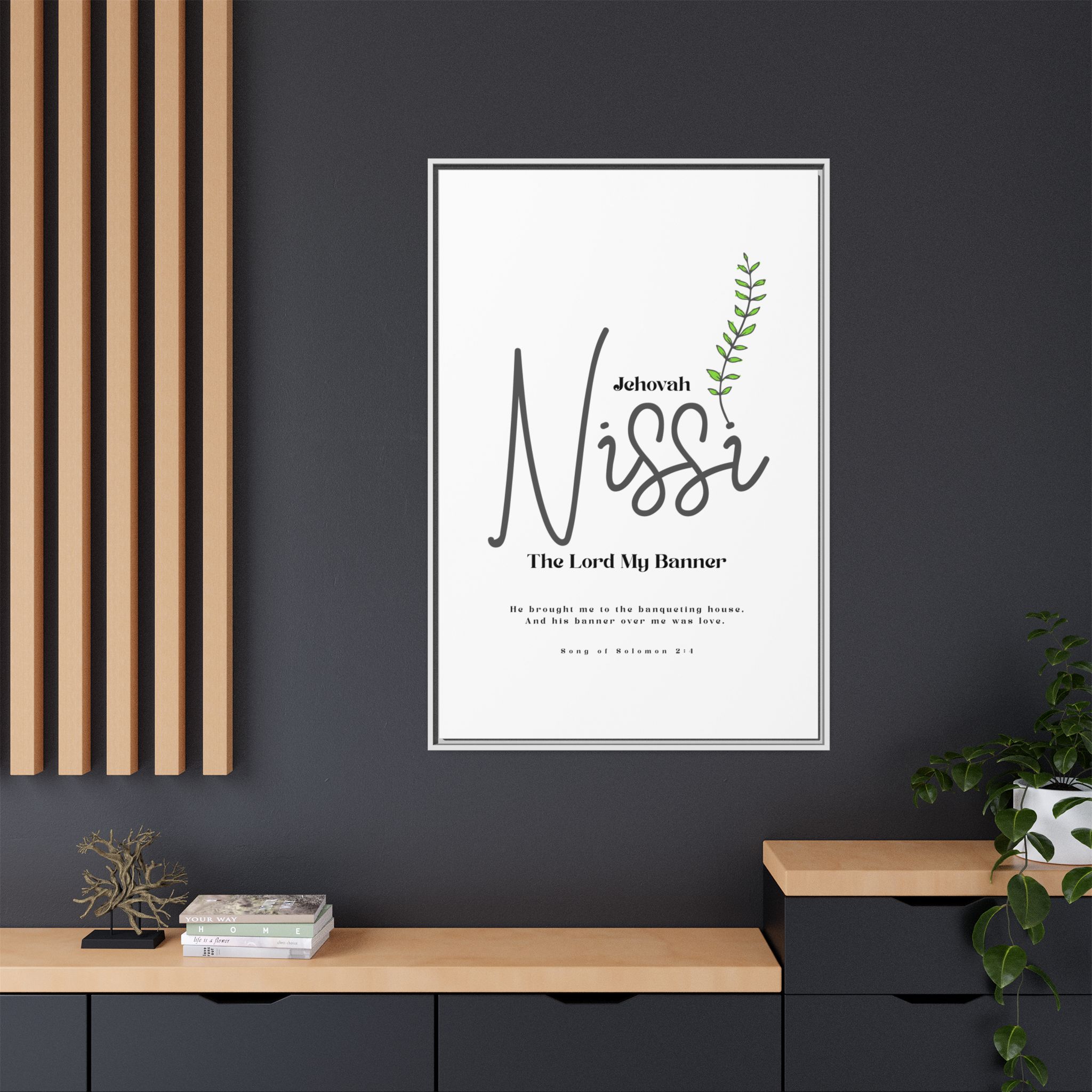Jehovah Nissi Framed Canvas - "The Lord My Banner" Multi-Color Victory Wall Art - Image 24