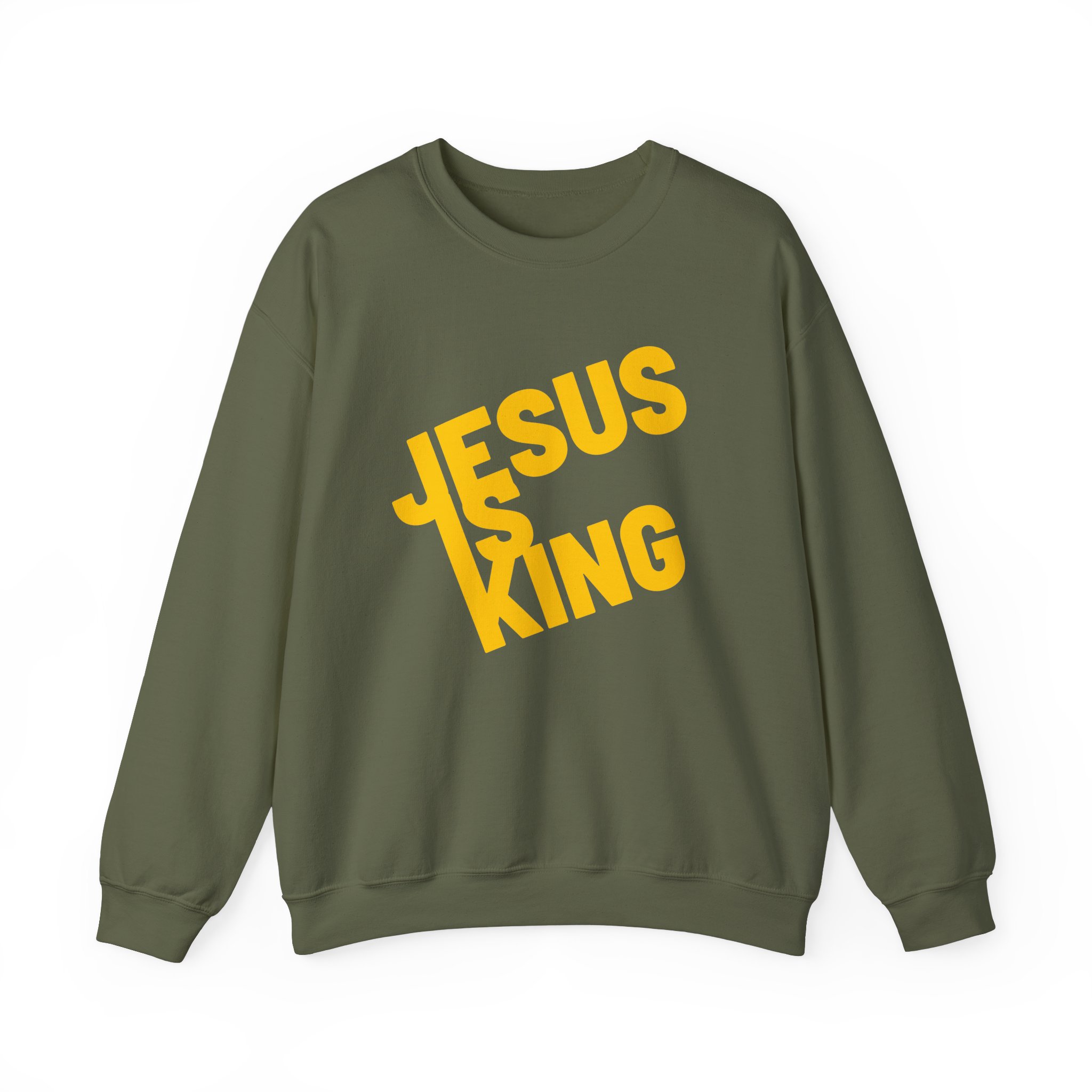 Jesus is King - Sweatshirt - Christian Apparel, Unisex Heavy Blend - Image 24