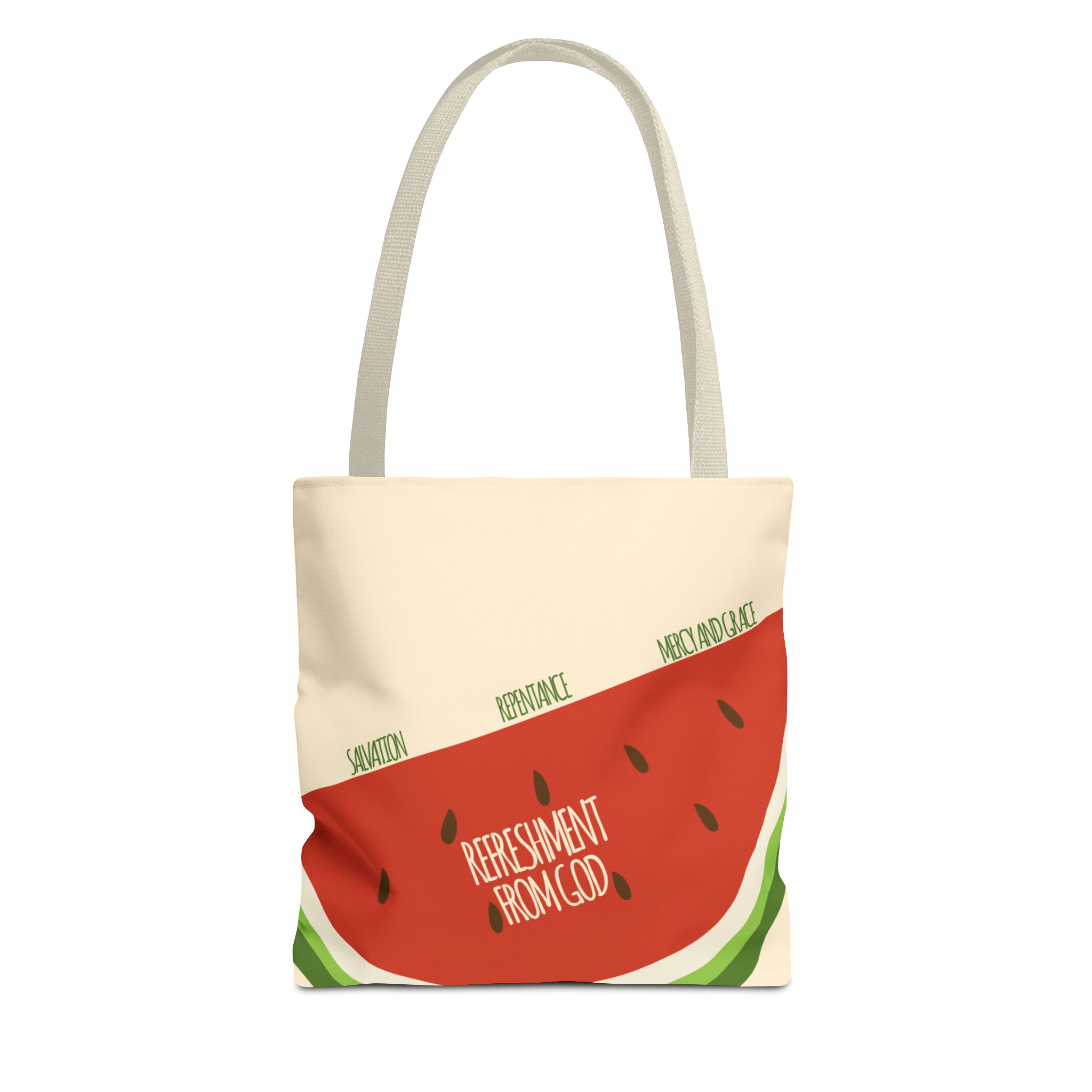 Watermelon Tote Bag - 'Salvation, Repentance, Mercy & Grace' Design, Perfect for Summer - Image 17