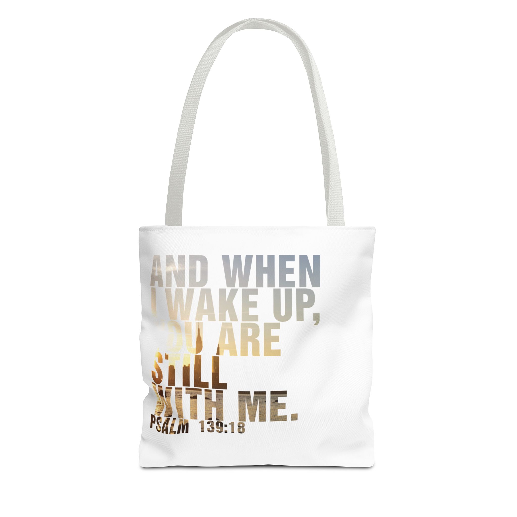 Inspirational 'And When I Wake Up' Tote Bag – Psalm 139:18, Durable & Stylish - Image 25