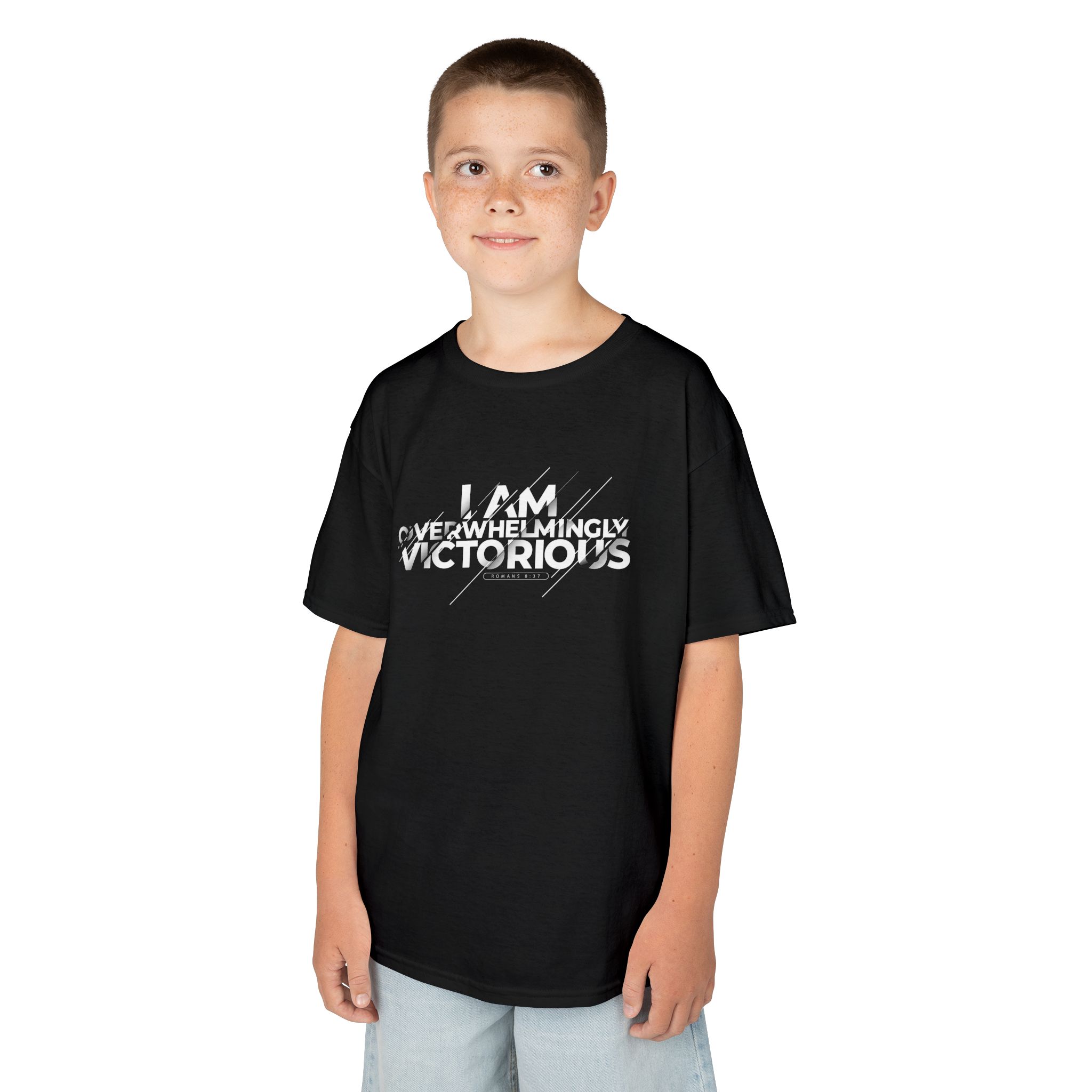 Kids Tee: I Am Overwhelmingly Victorious – Inspirational & Durable - Image 7