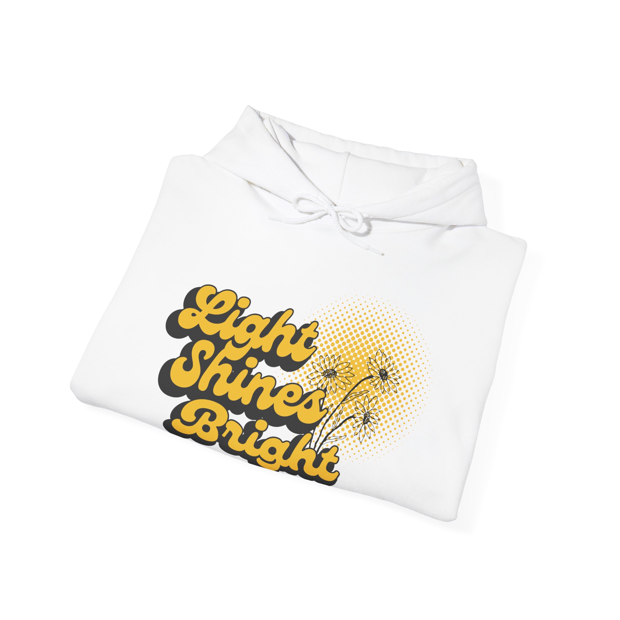 Women’s Hooded Sweatshirt: Light Shines Bright – Cozy & Inspirational Design - Image 11