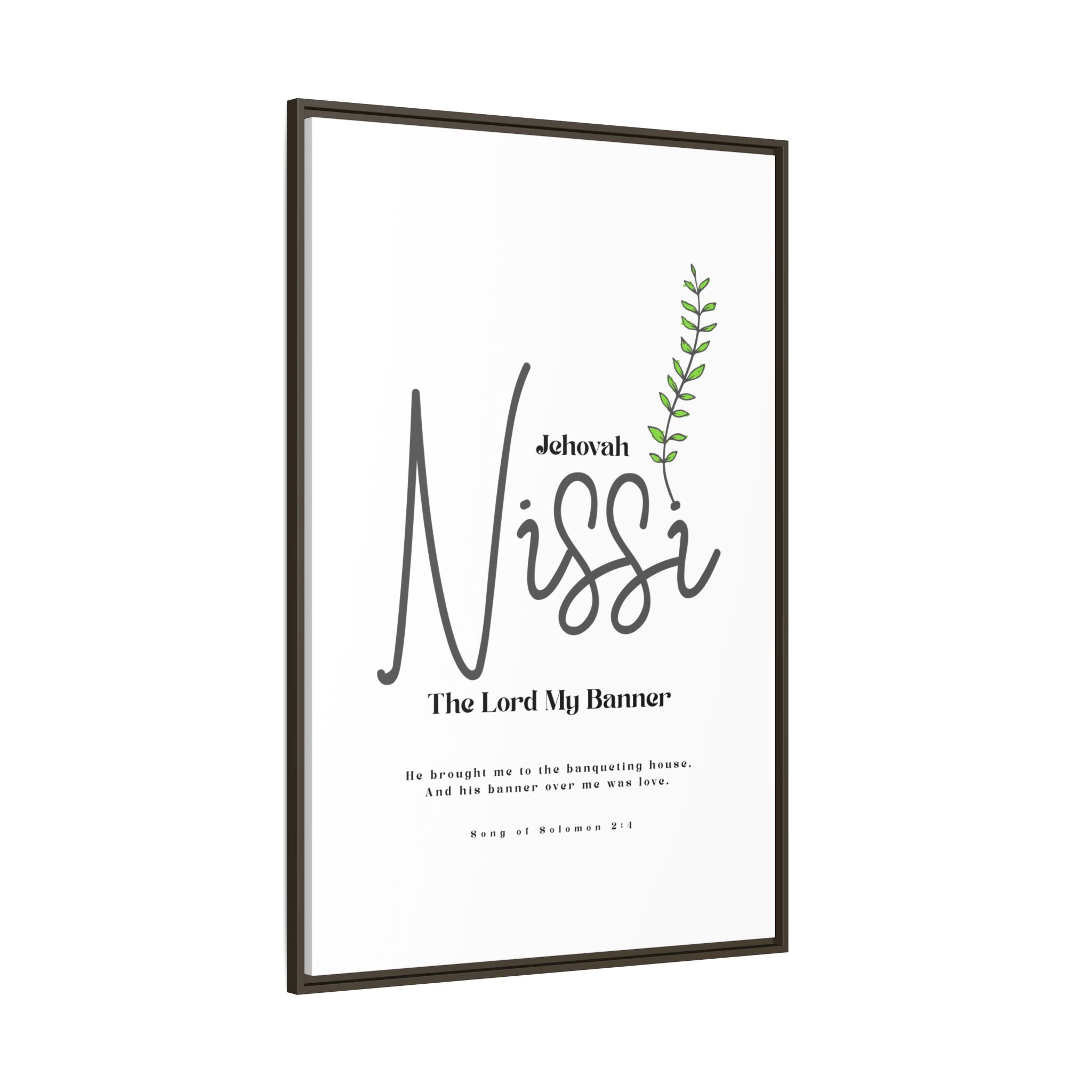 Jehovah Nissi Framed Canvas - "The Lord My Banner" Multi-Color Victory Wall Art - Image 18