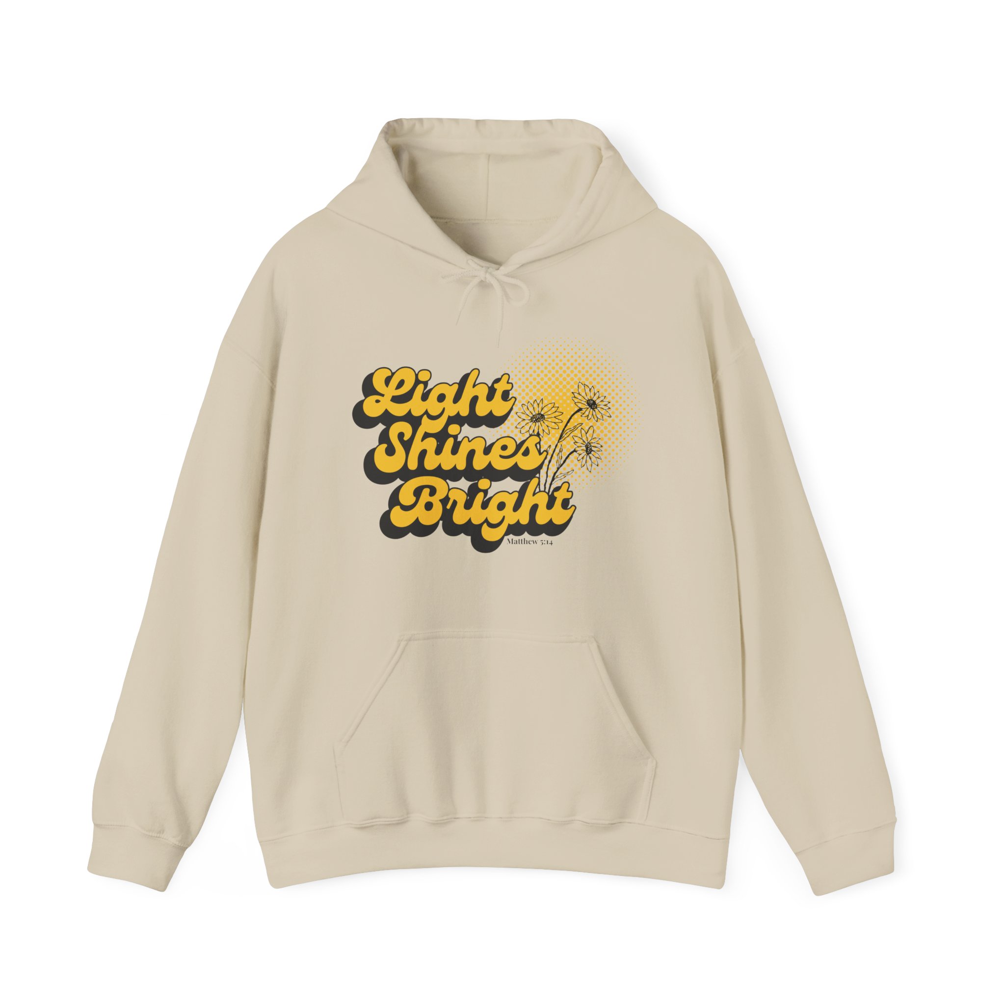 Women’s Hooded Sweatshirt: Light Shines Bright – Cozy & Inspirational Design - Image 13
