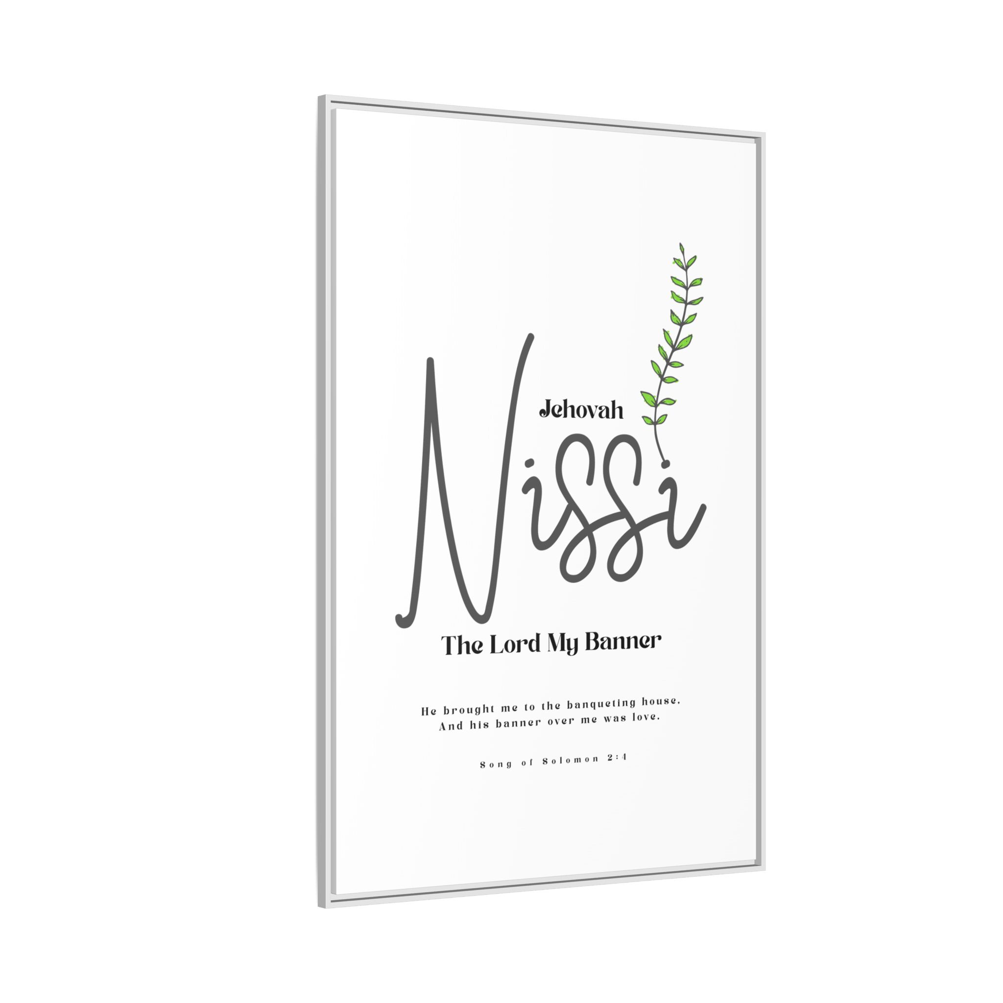 Jehovah Nissi Framed Canvas - "The Lord My Banner" Multi-Color Victory Wall Art - Image 58