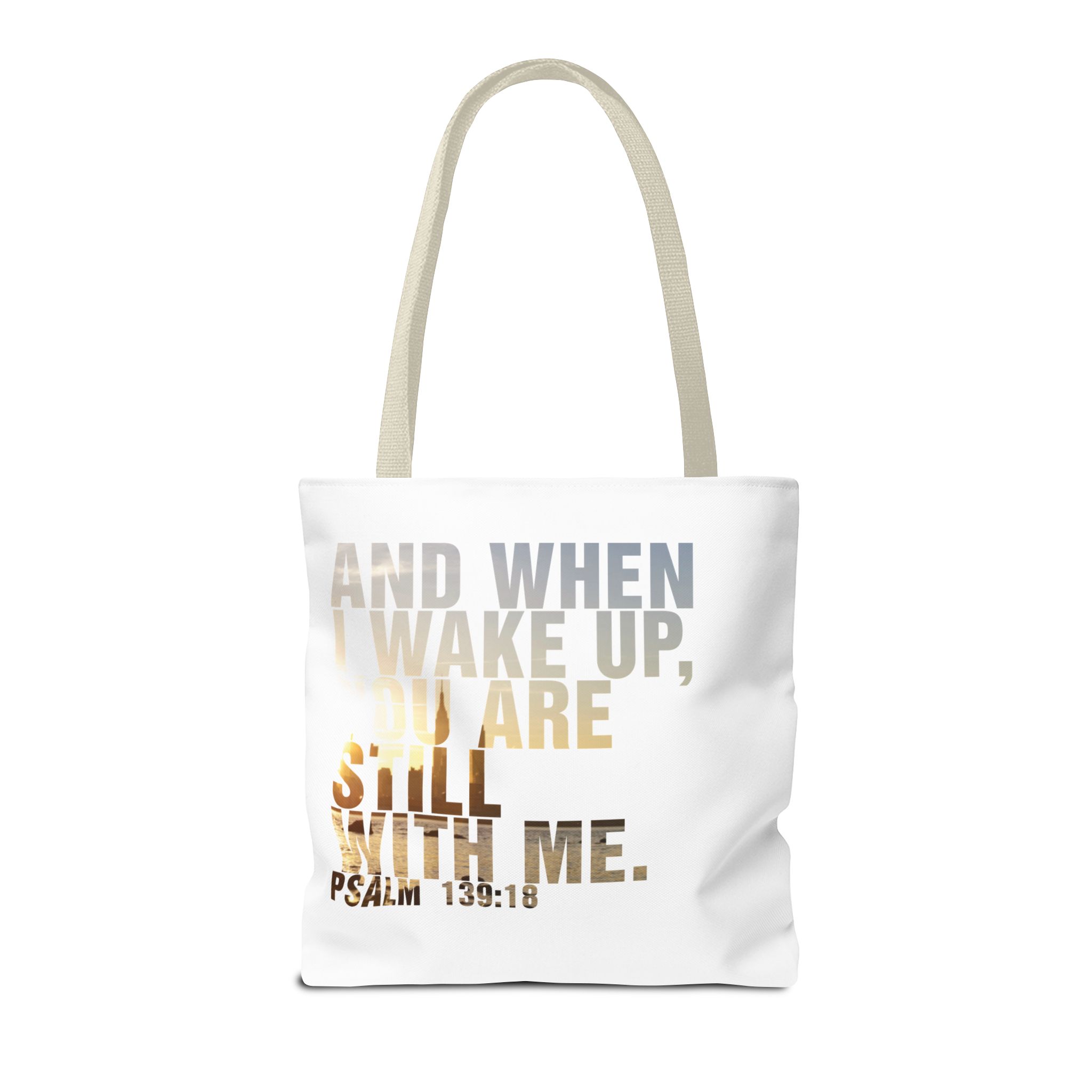 Inspirational 'And When I Wake Up' Tote Bag – Psalm 139:18, Durable & Stylish - Image 42