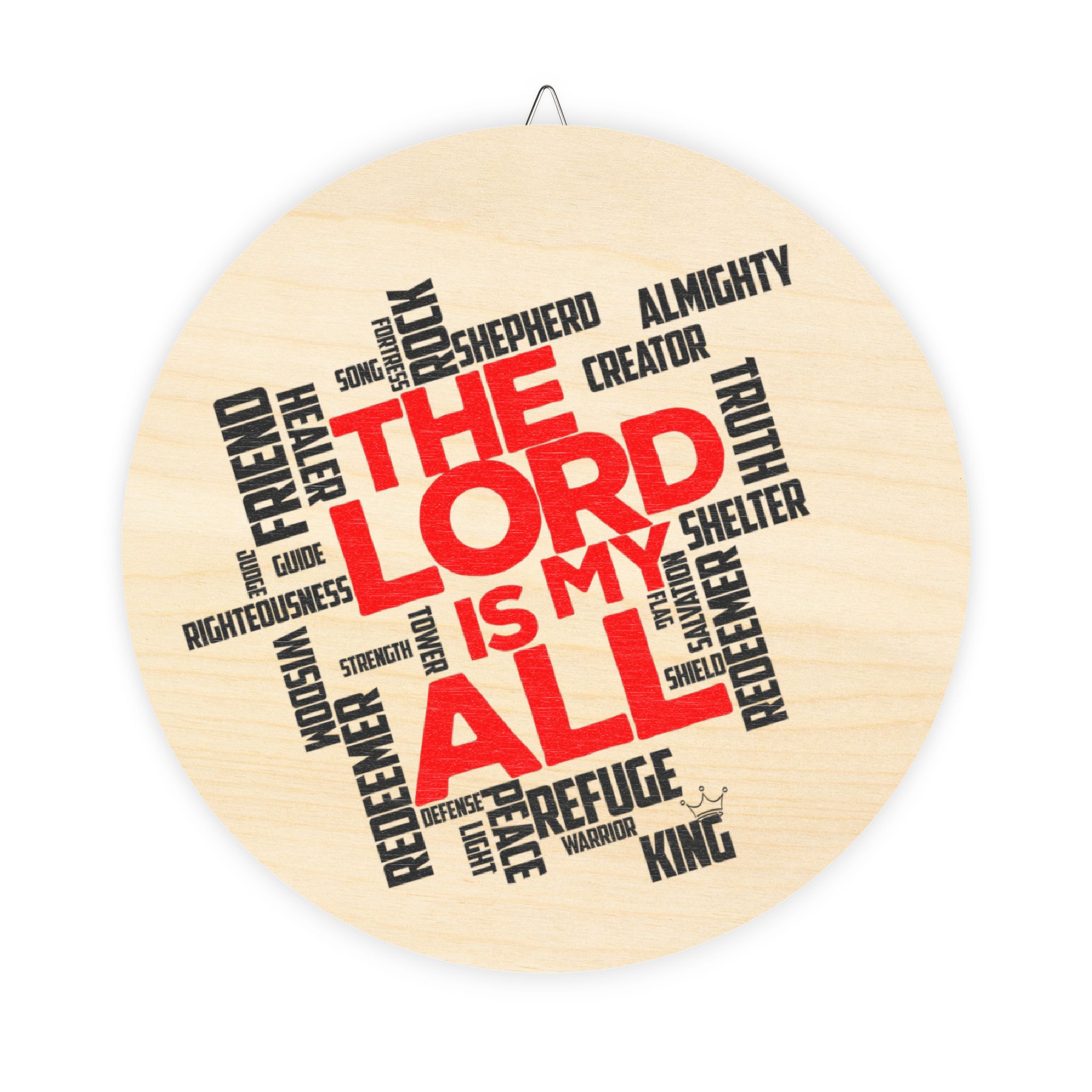 The Lord is My All - Wooden Sign - Christian Wall Art with Inspirational Design - Image 4