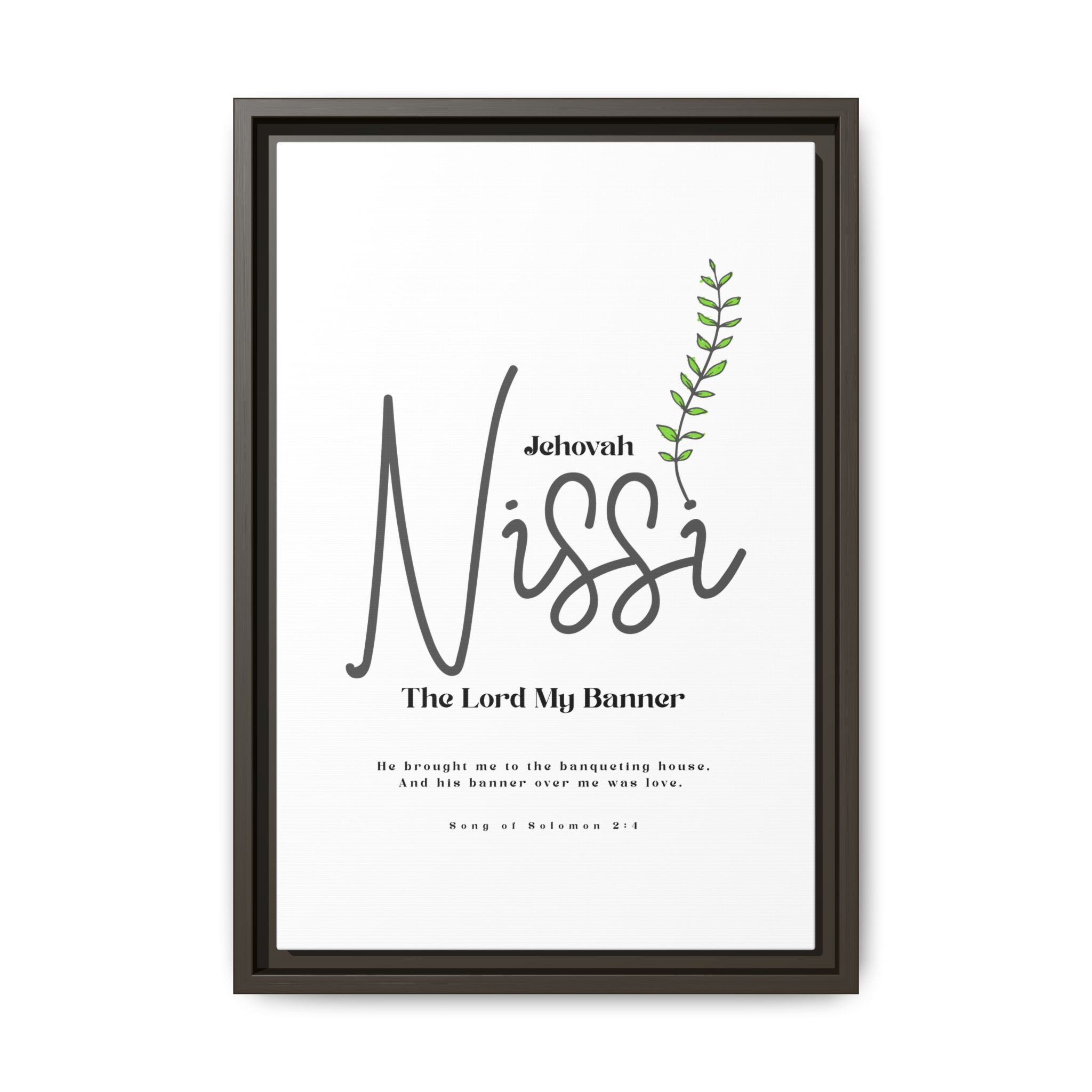 Jehovah Nissi Framed Canvas - "The Lord My Banner" Multi-Color Victory Wall Art - Image 29