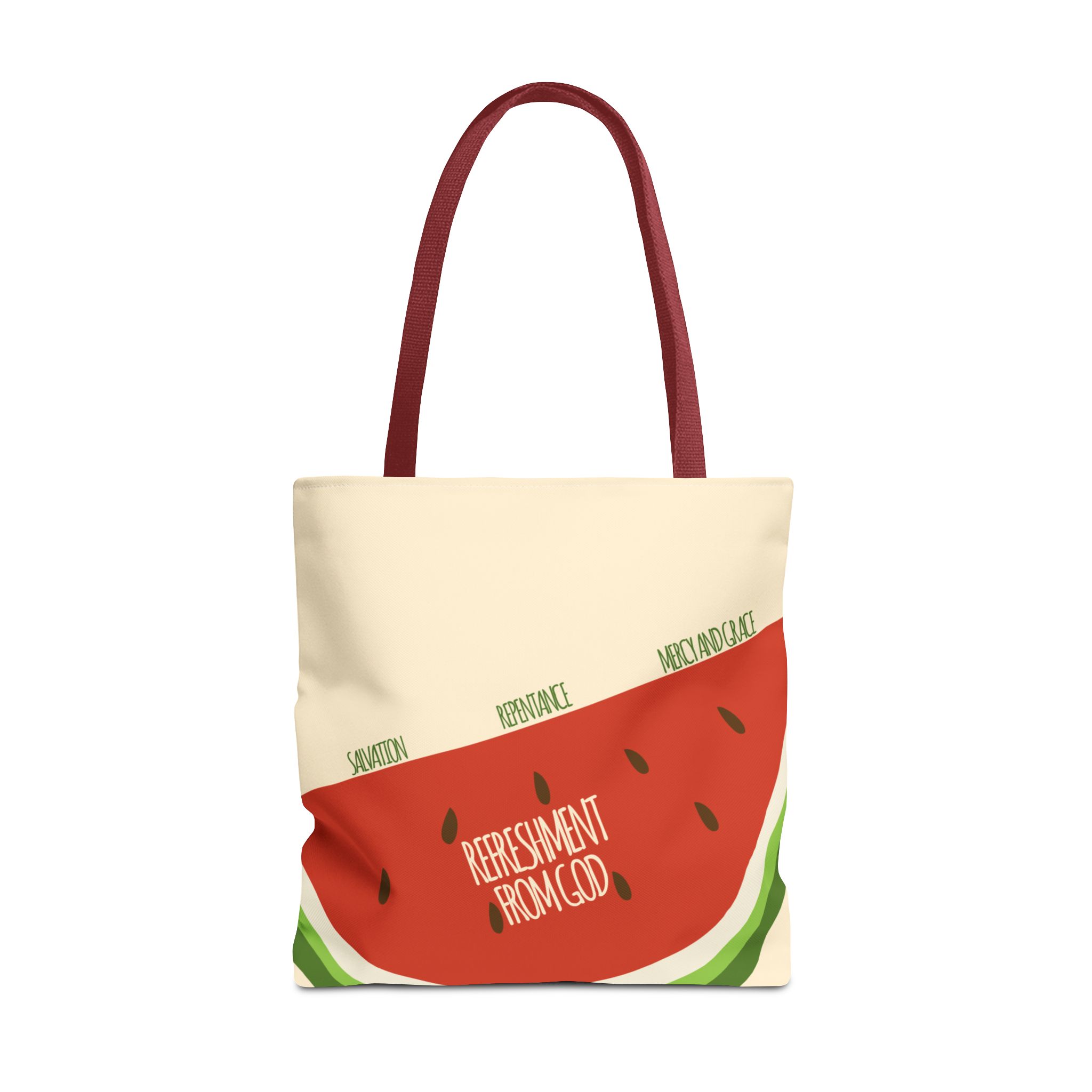 Watermelon Tote Bag - 'Salvation, Repentance, Mercy & Grace' Design, Perfect for Summer - Image 13