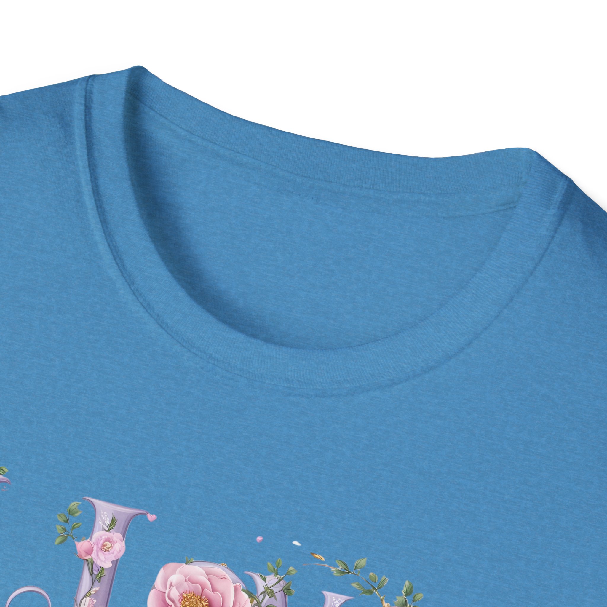 Floral 'I Love Jesus' T-Shirt - Feminine Christian Top - Soft Cotton Tee - Image 52