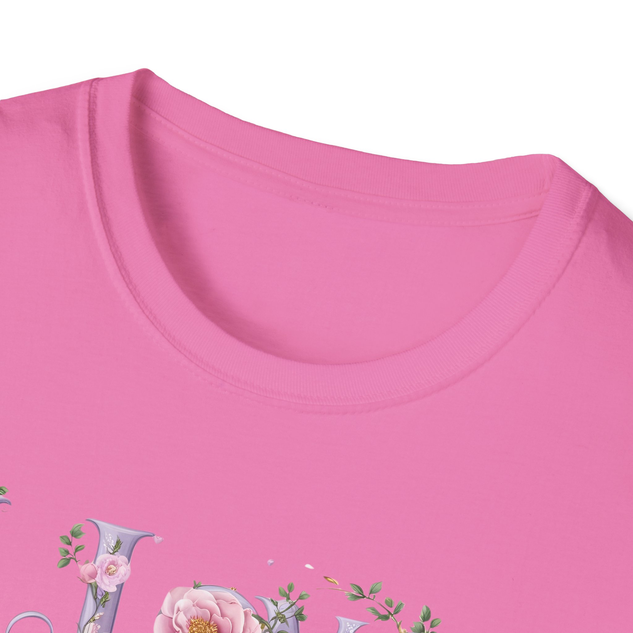 Floral 'I Love Jesus' T-Shirt - Feminine Christian Top - Soft Cotton Tee - Image 82