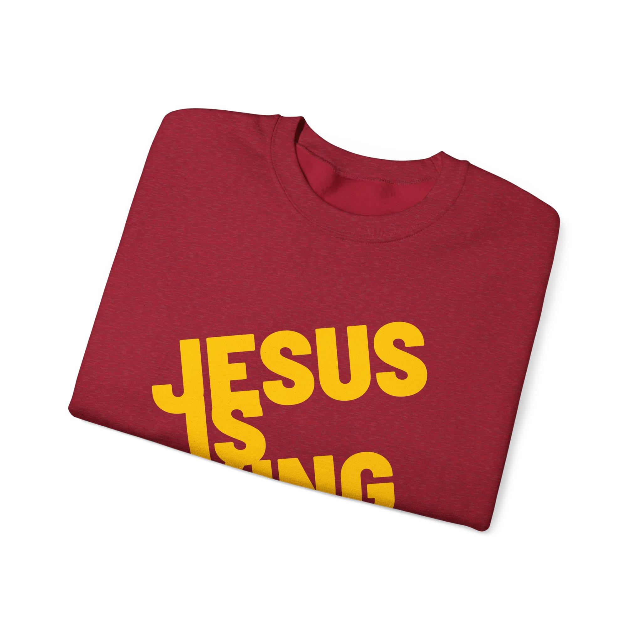 Jesus is King - Sweatshirt - Christian Apparel, Unisex Heavy Blend - Image 58
