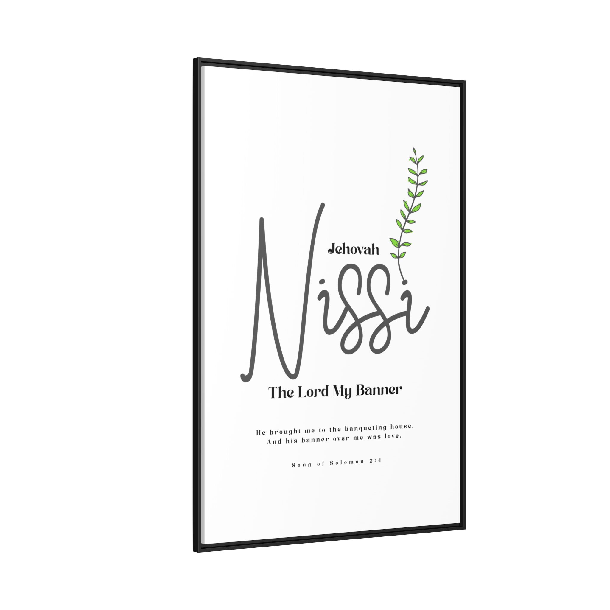 Jehovah Nissi Framed Canvas - "The Lord My Banner" Multi-Color Victory Wall Art - Image 50