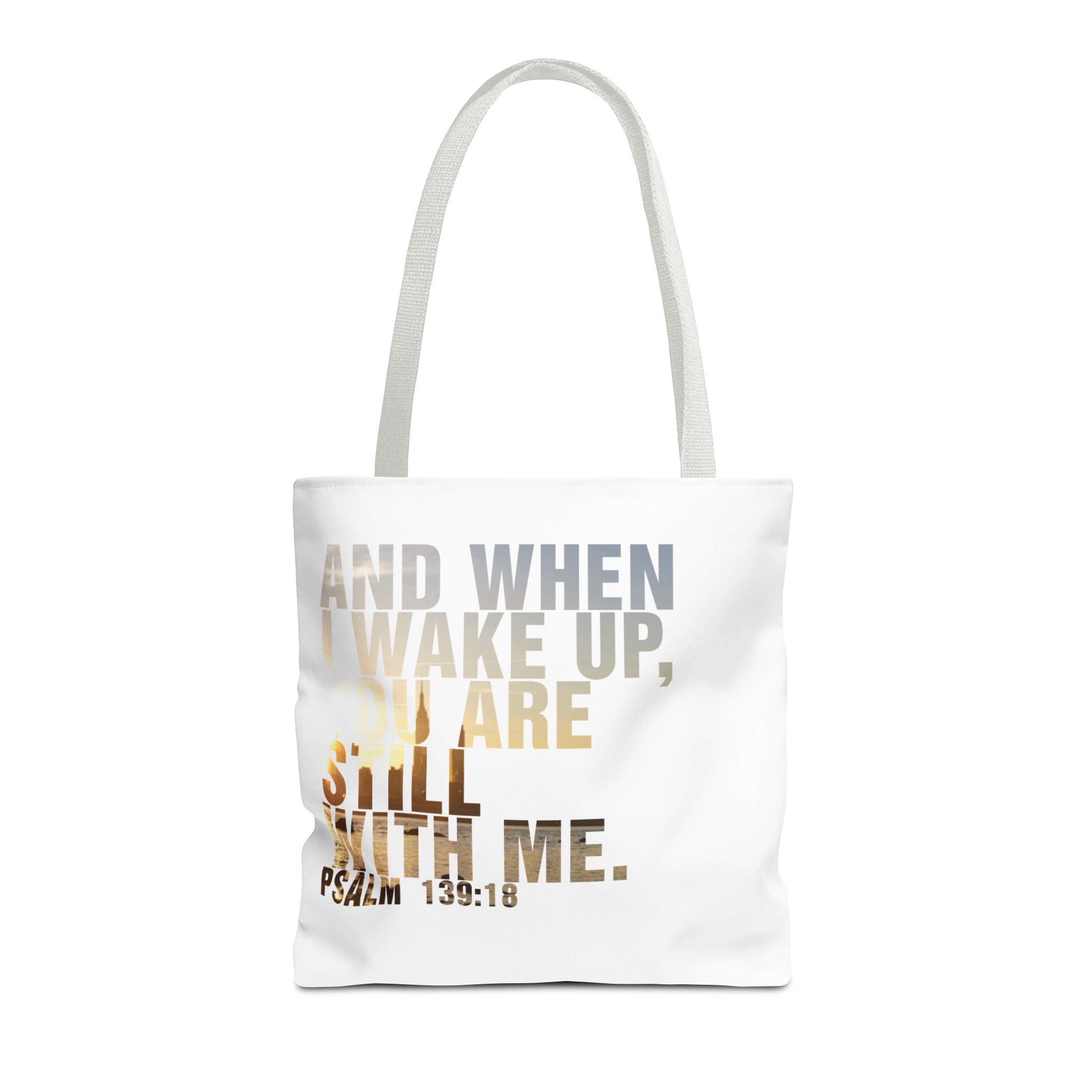 Inspirational 'And When I Wake Up' Tote Bag – Psalm 139:18, Durable & Stylish - Image 29