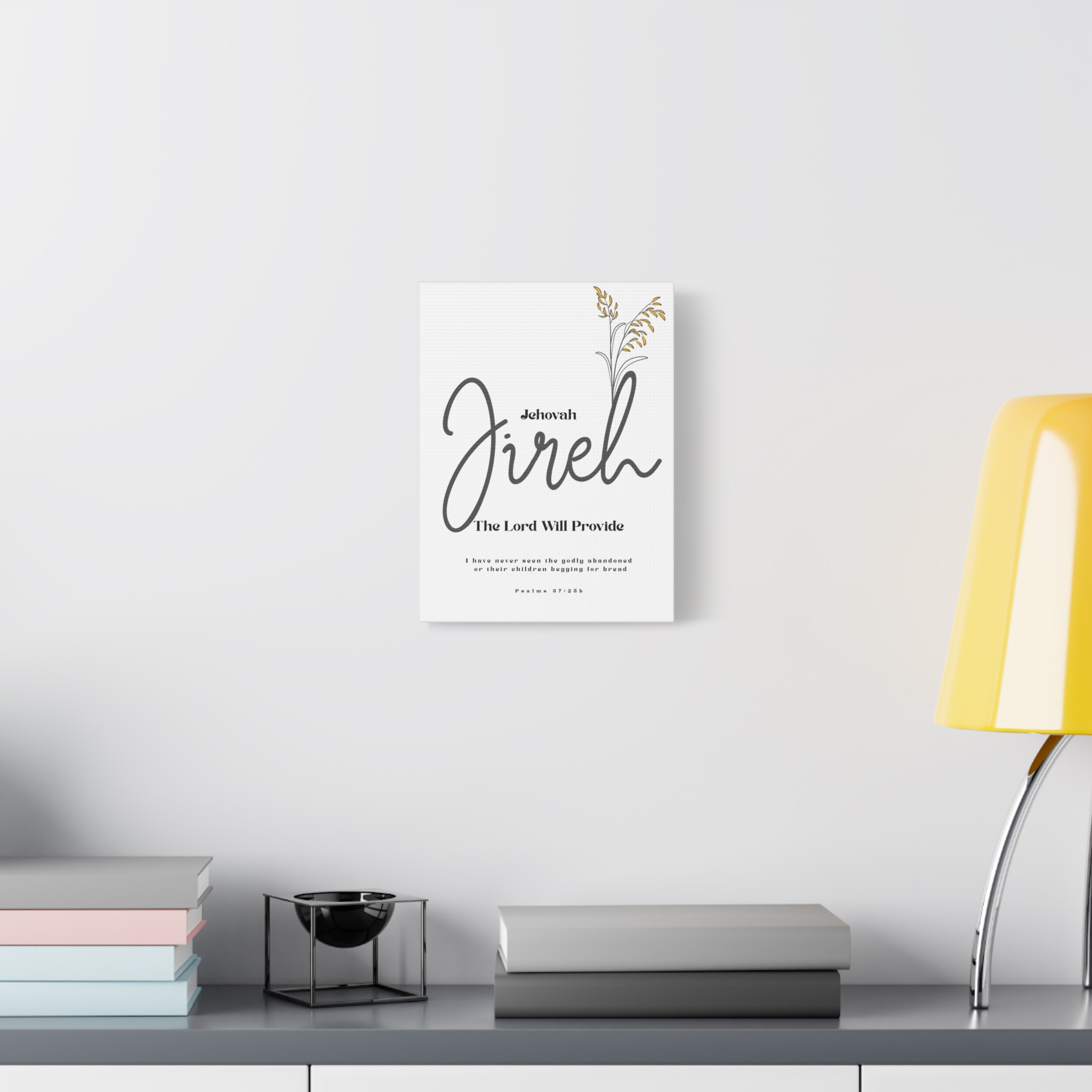 Jehovah Jireh Canvas - Minimalist 'The Lord Will Provide' Wall Art, Ready to Hang - Image 3