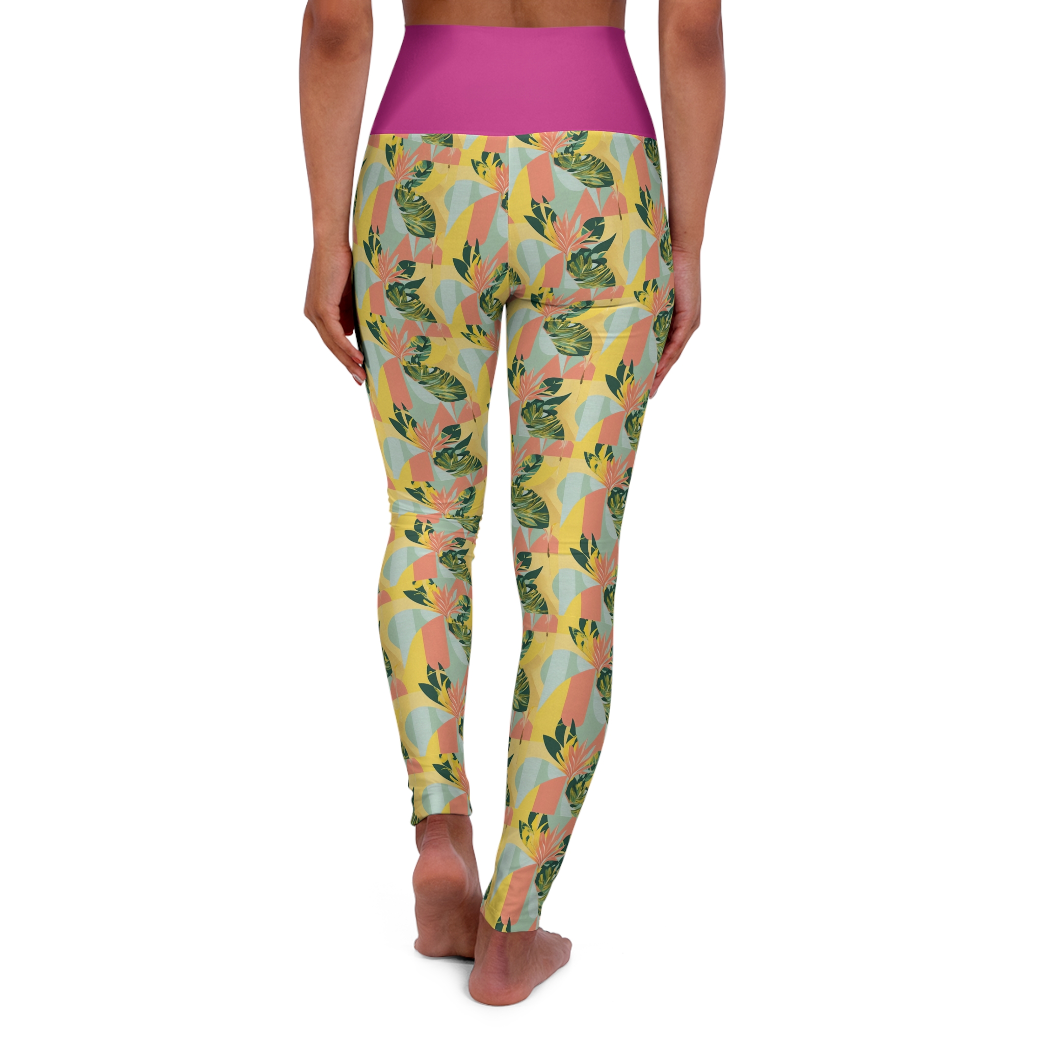 High Waste Workout Leggings - 'Before I Formed You' Christian Design - Image 2