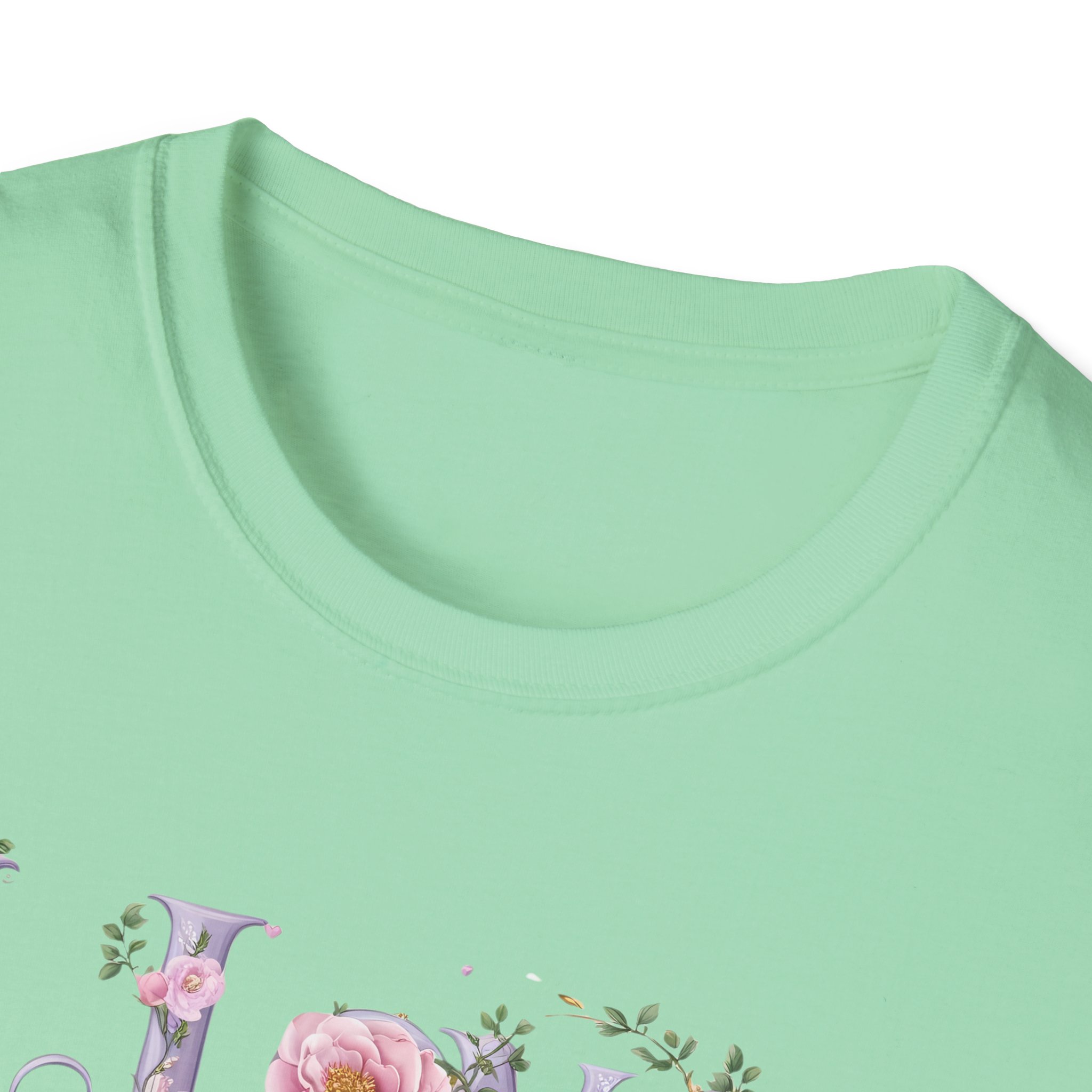 Floral 'I Love Jesus' T-Shirt - Feminine Christian Top - Soft Cotton Tee - Image 42