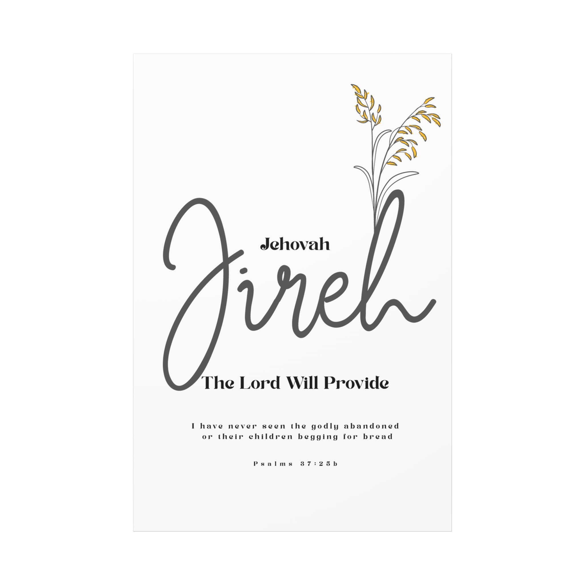 Jehovah Jireh Canvas - Minimalist 'The Lord Will Provide' Wall Art, Ready to Hang - Image 25