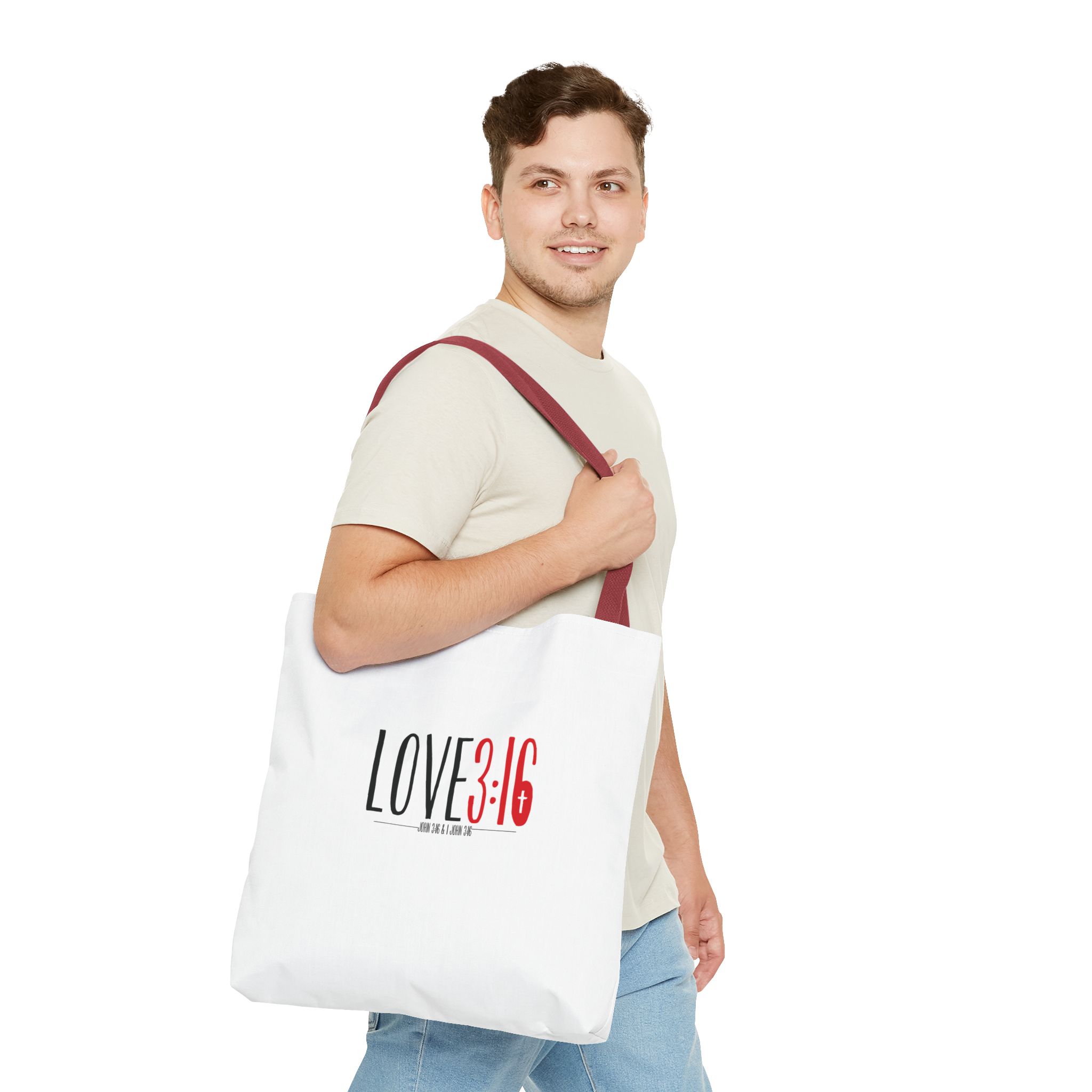 LOVE3:16 Tote Bag – Inspirational Design, Durable & Versatile for Daily Use - Image 23