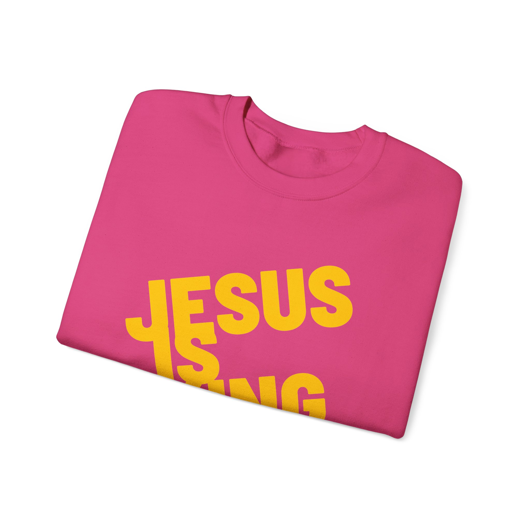 Jesus is King - Sweatshirt - Christian Apparel, Unisex Heavy Blend - Image 54