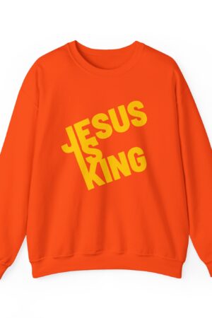 Jesus is King - Sweatshirt - Christian Apparel, Unisex Heavy Blend