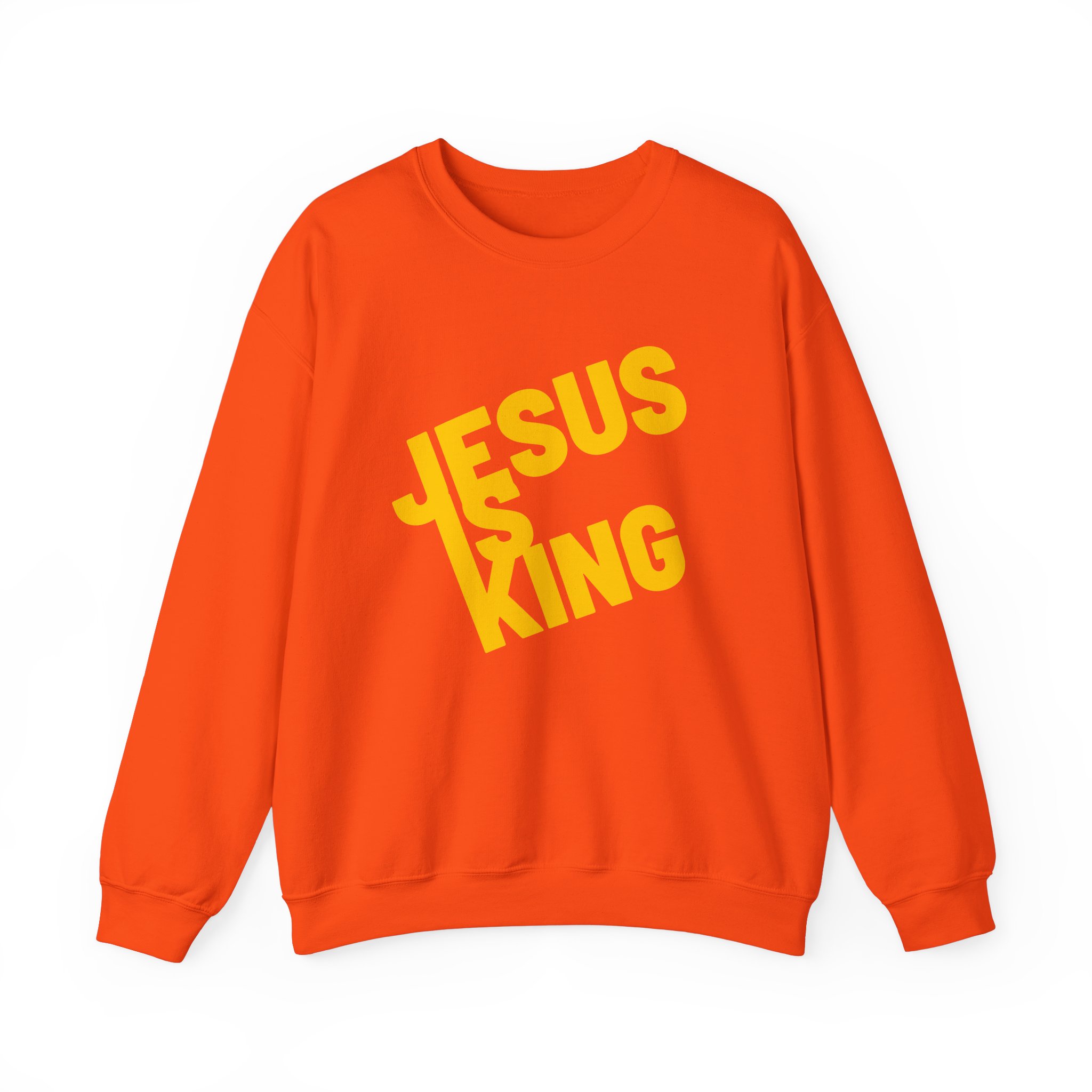 Jesus is King - Sweatshirt - Christian Apparel, Unisex Heavy Blend