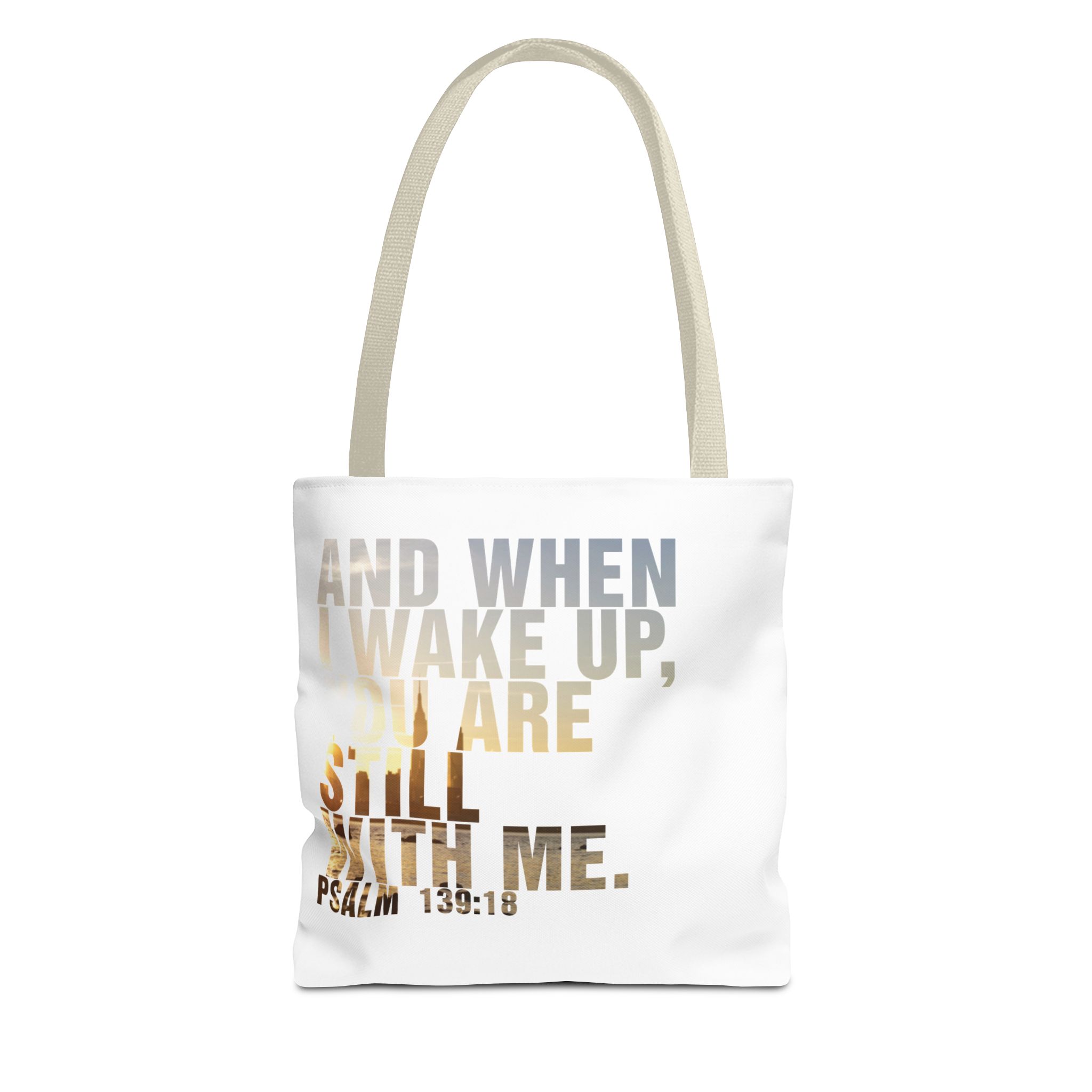 Inspirational 'And When I Wake Up' Tote Bag – Psalm 139:18, Durable & Stylish - Image 37