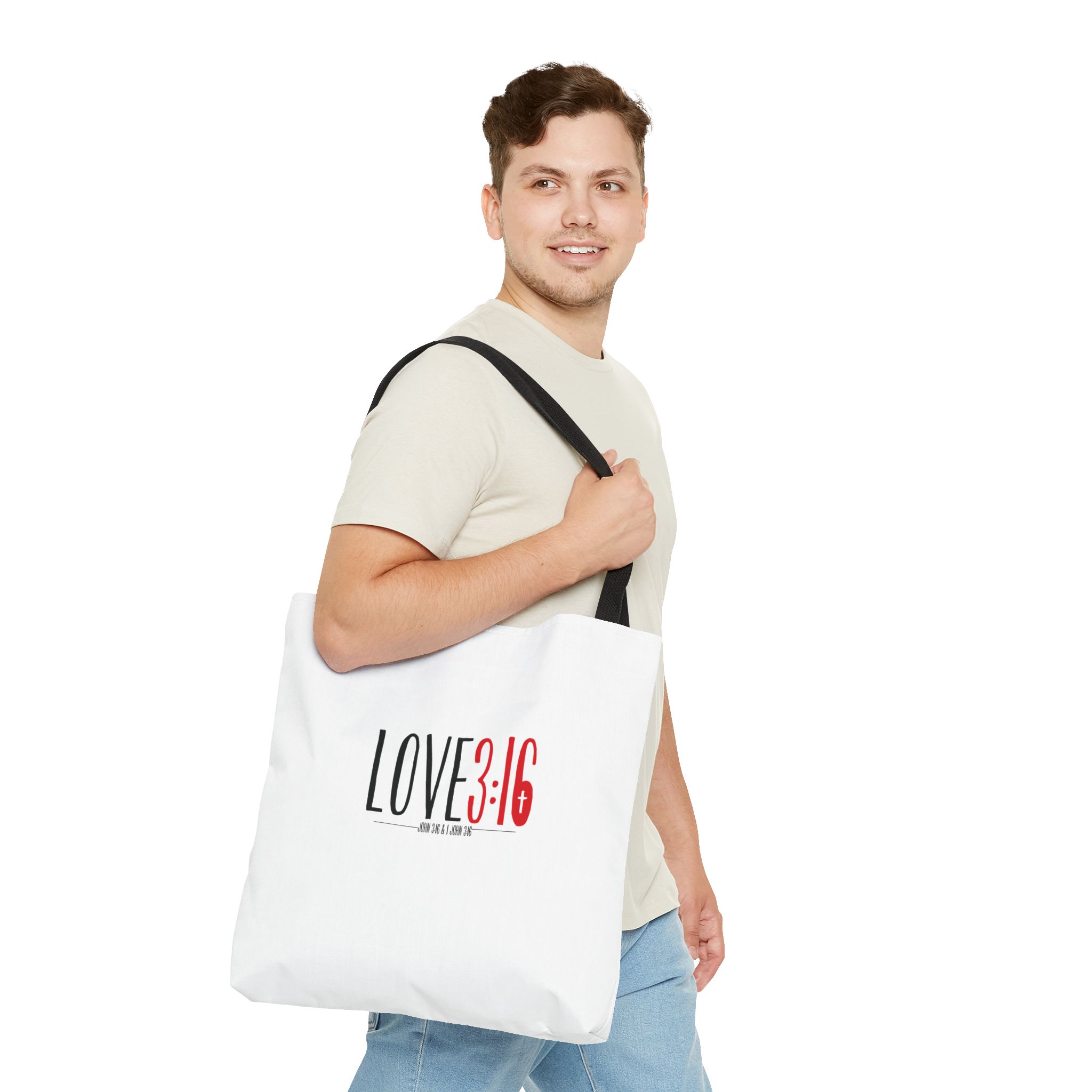 LOVE3:16 Tote Bag – Inspirational Design, Durable & Versatile for Daily Use - Image 11