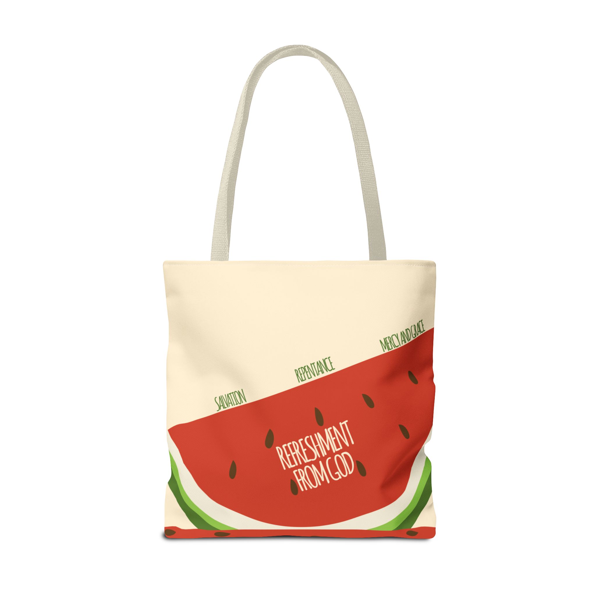Watermelon Tote Bag - 'Salvation, Repentance, Mercy & Grace' Design, Perfect for Summer - Image 26