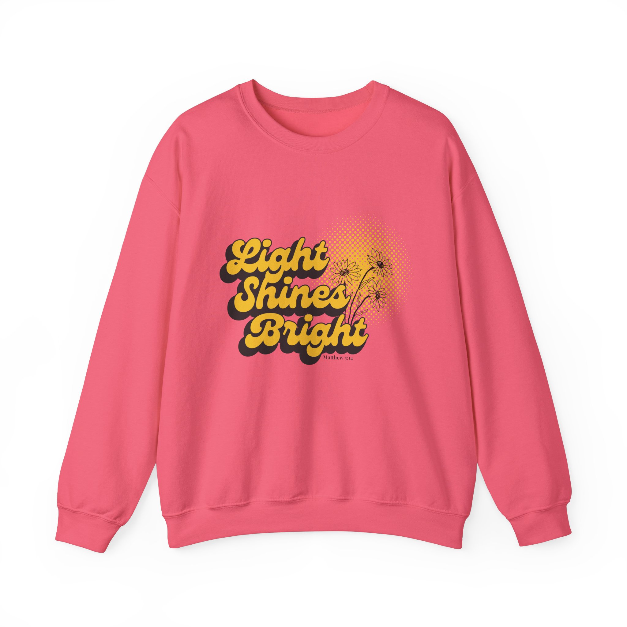 Light Shines Bright, Sweatshirt - Matthew 5:14, Christian Apparel - Image 28