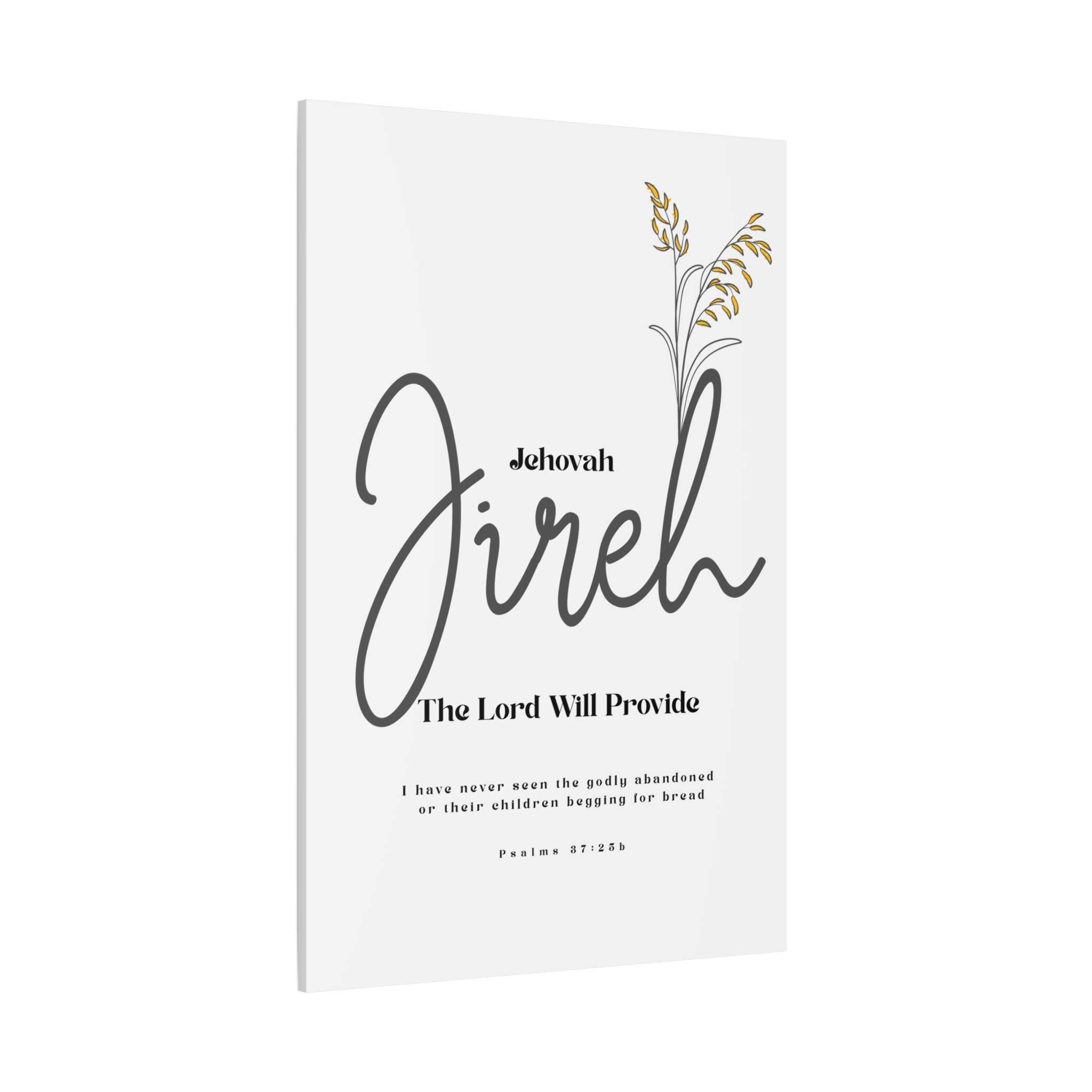Jehovah Jireh Canvas - Minimalist 'The Lord Will Provide' Wall Art, Ready to Hang - Image 26