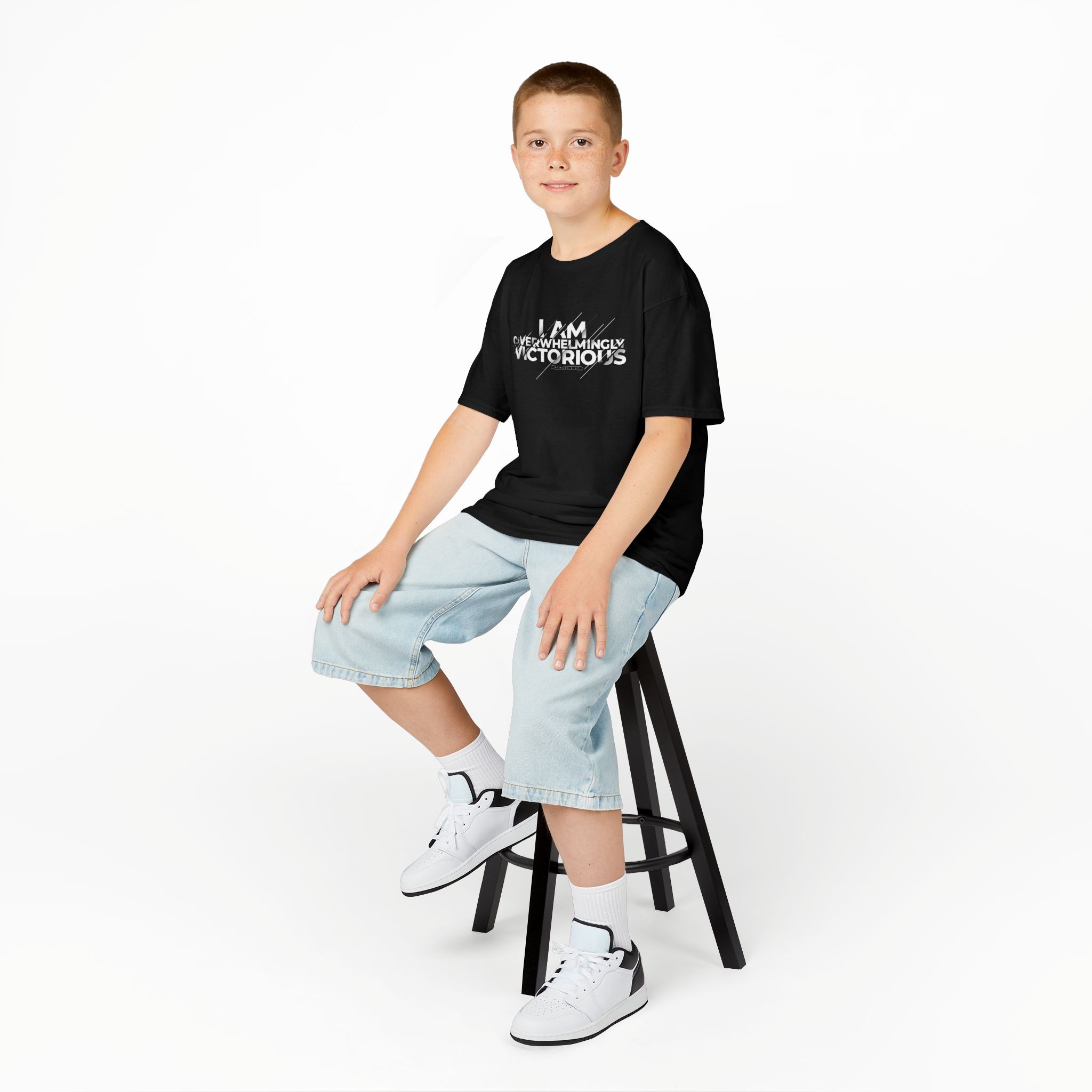 Kids Tee: I Am Overwhelmingly Victorious – Inspirational & Durable - Image 9